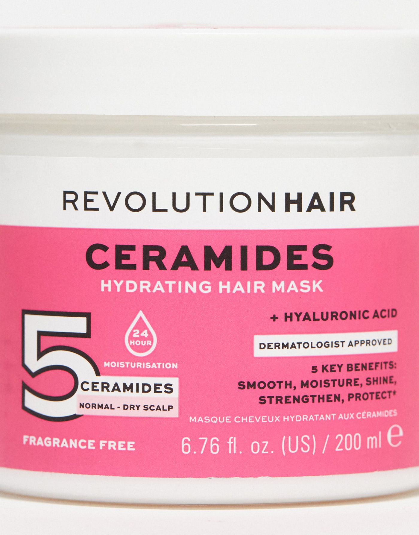 Revolution Haircare 5 Ceramides + Hyaluronic Acid Moisture Lock Hair Mask 200ml