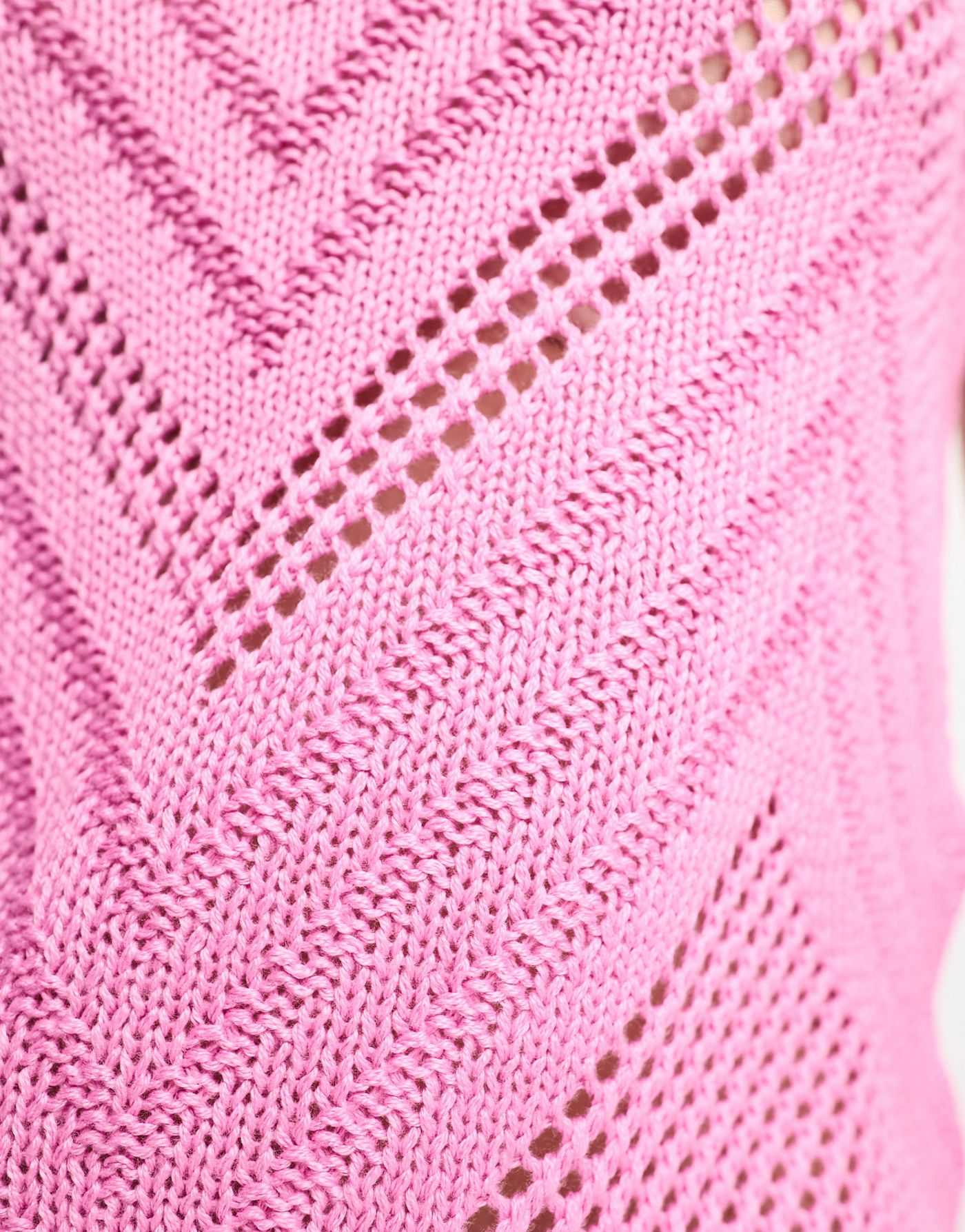 JDY pointelle knitted vest in pink