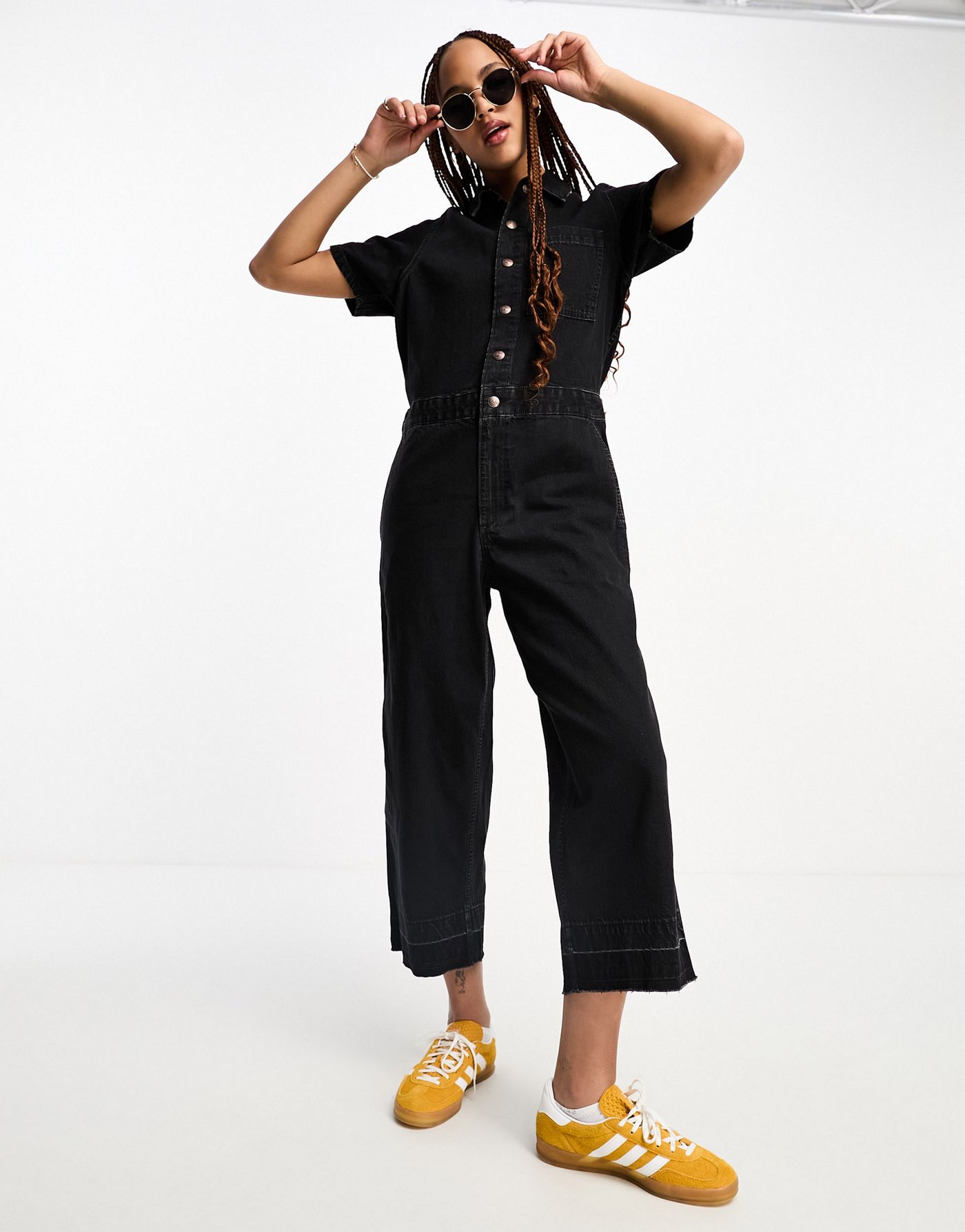 Levi's Heritage jumpsuit in black denim wash