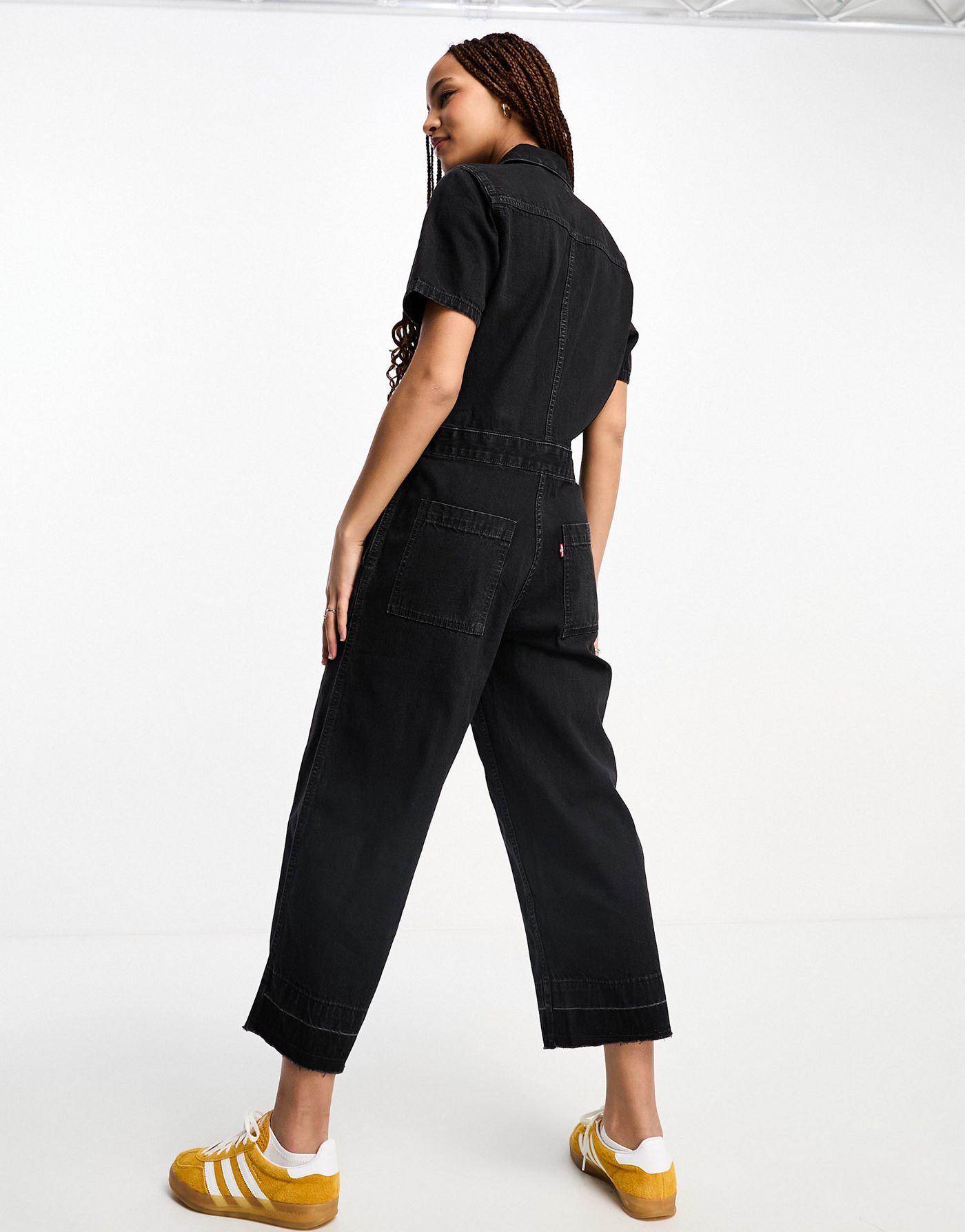 Levi's Heritage jumpsuit in black denim wash