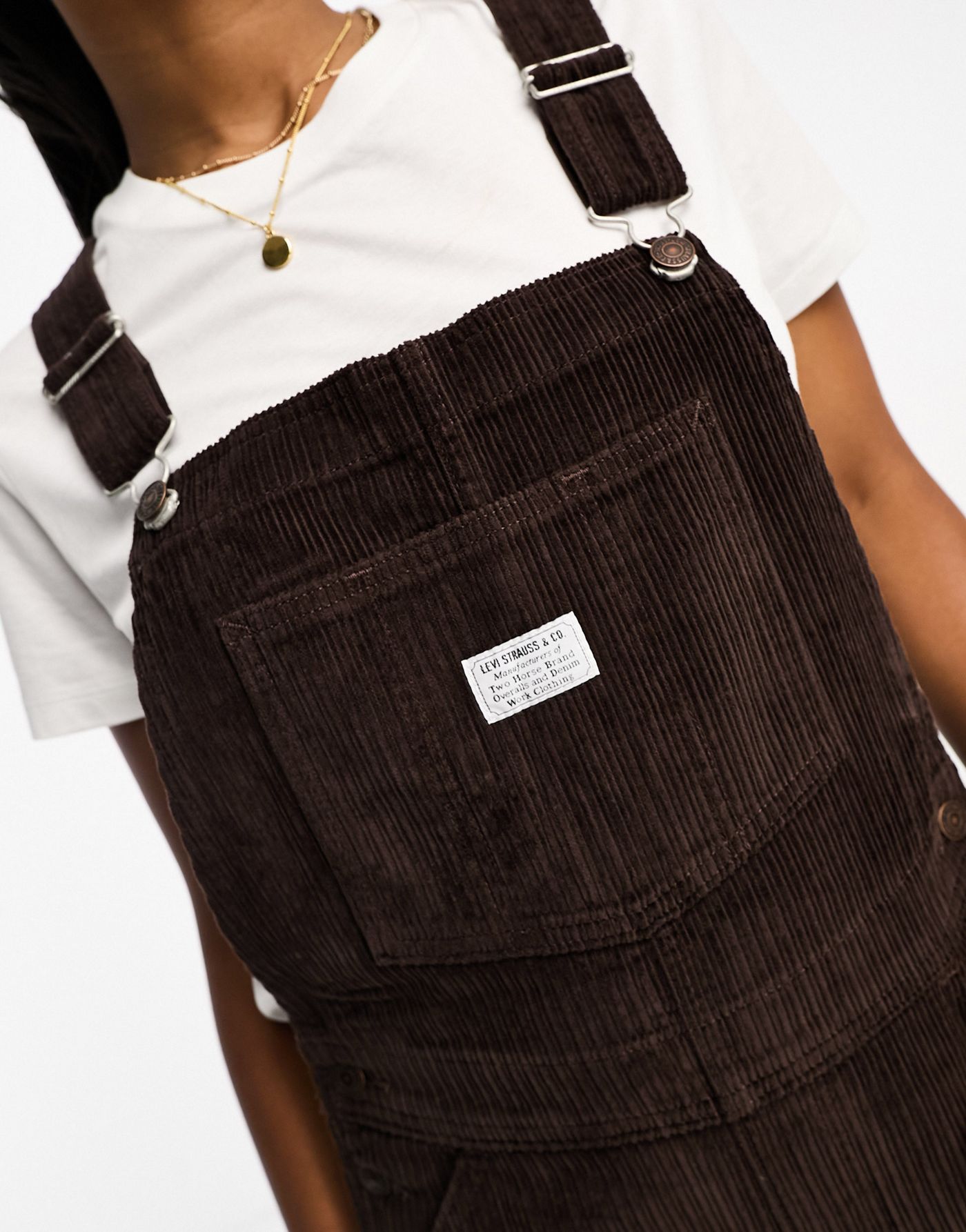 Levi's overall in brown cord