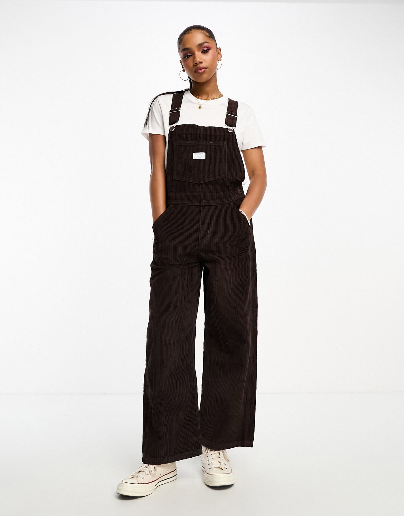 Levi's overall in brown cord