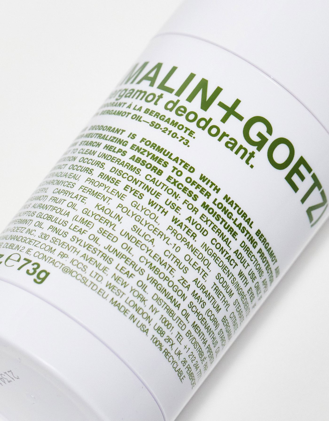 Malin + Goetz Bergamot Deodorant 73g