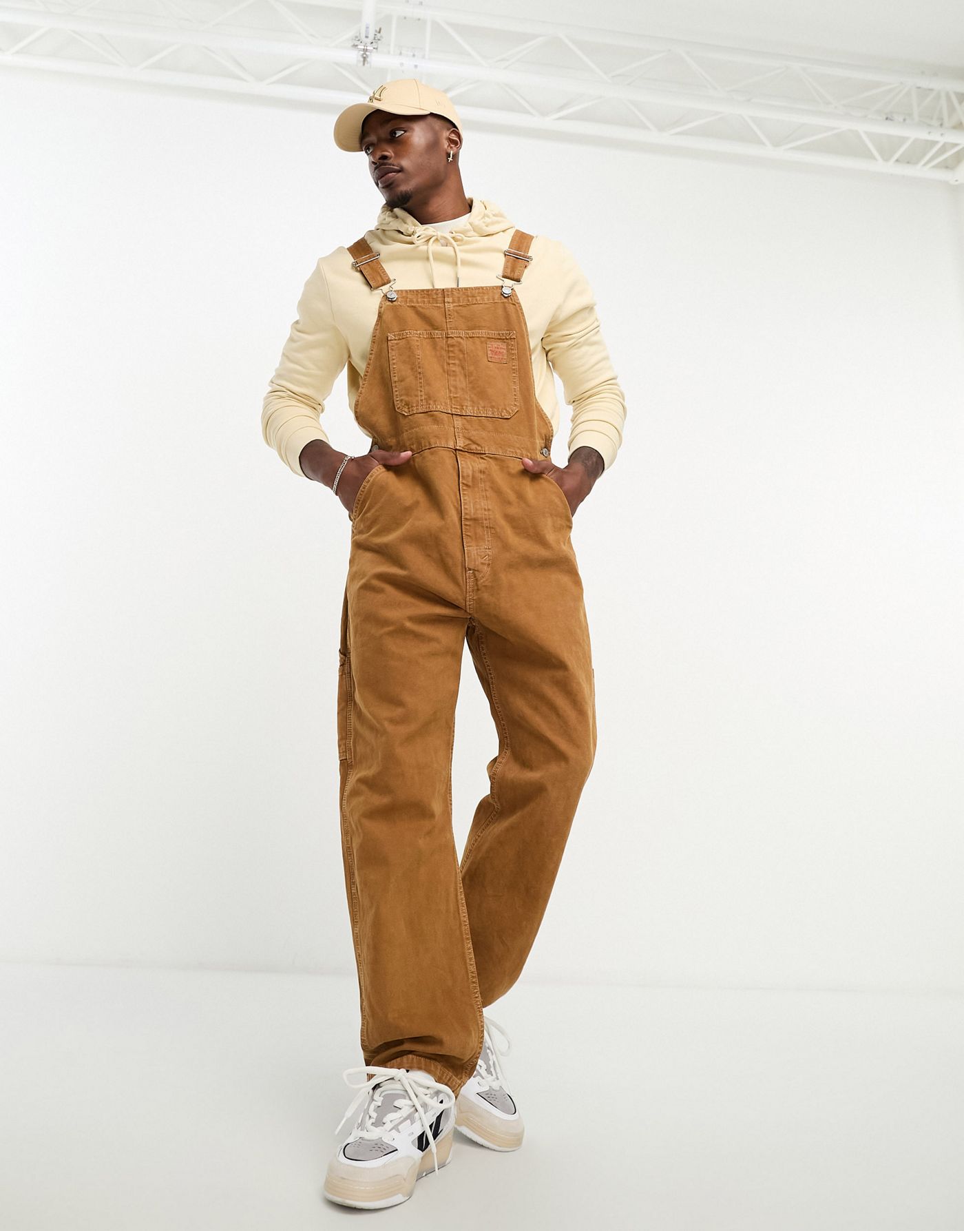 Levi's Workwear Capsule Denim overalls in ginger tan