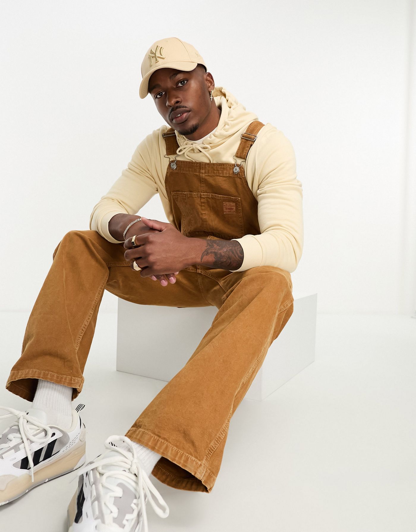 Levi's Workwear Capsule Denim overalls in ginger tan