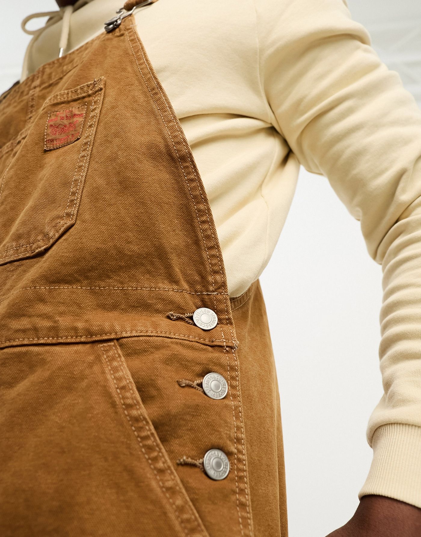 Levi's Workwear Capsule Denim overalls in ginger tan