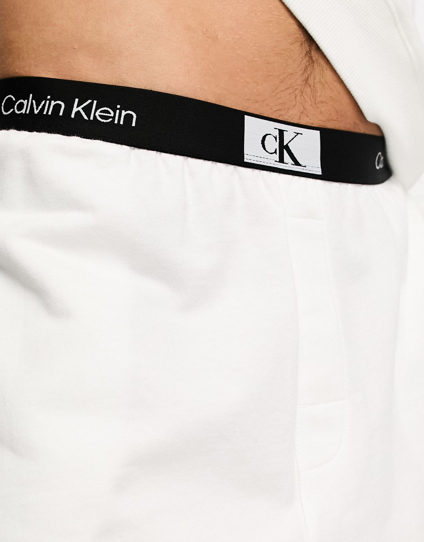 Calvin Klein CK 96 loungewear joggers in white
