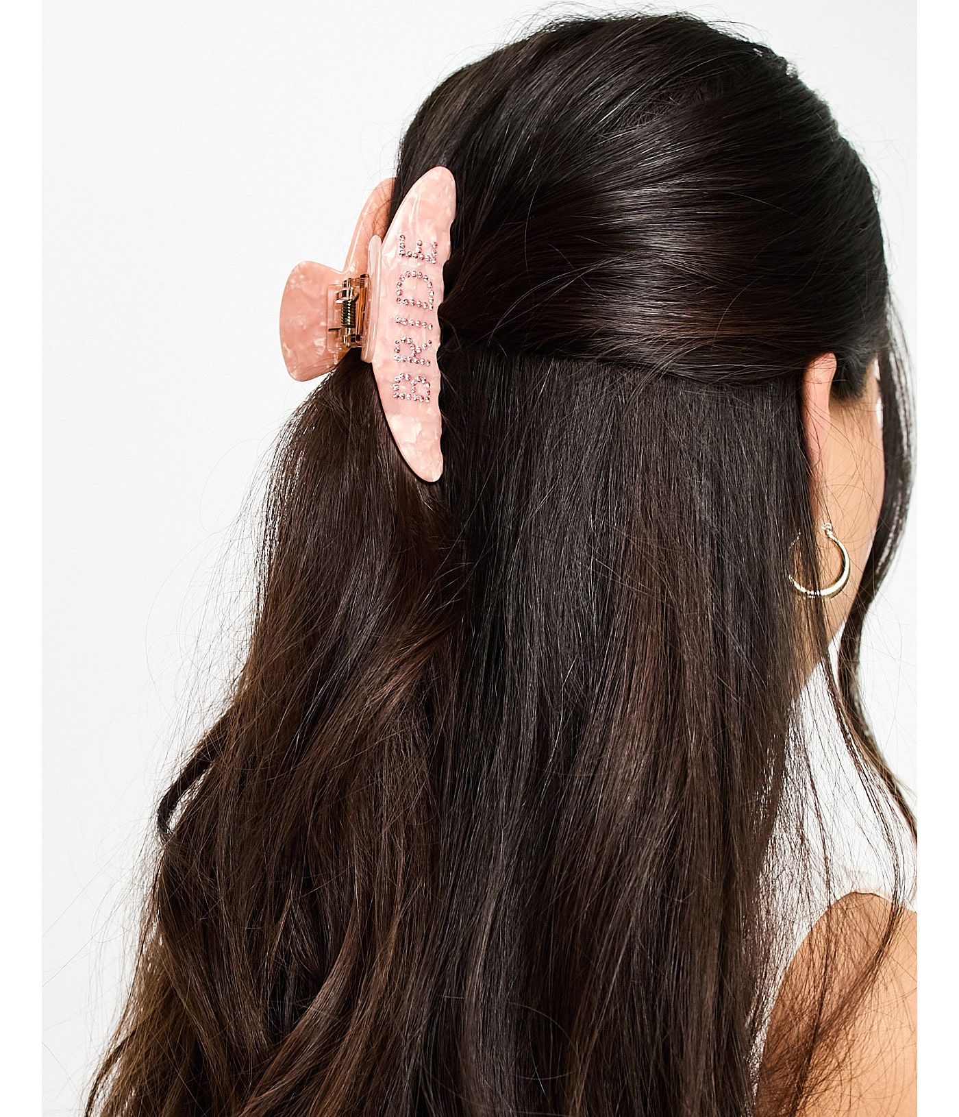ALDO bride squad embellished hair claw in pink 