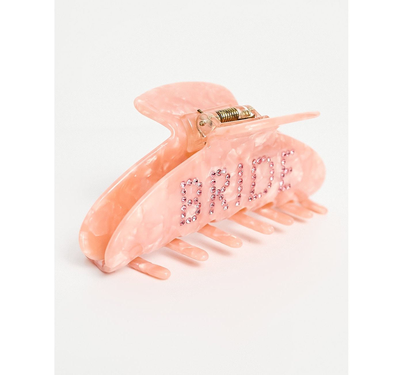 ALDO bride squad embellished hair claw in pink 