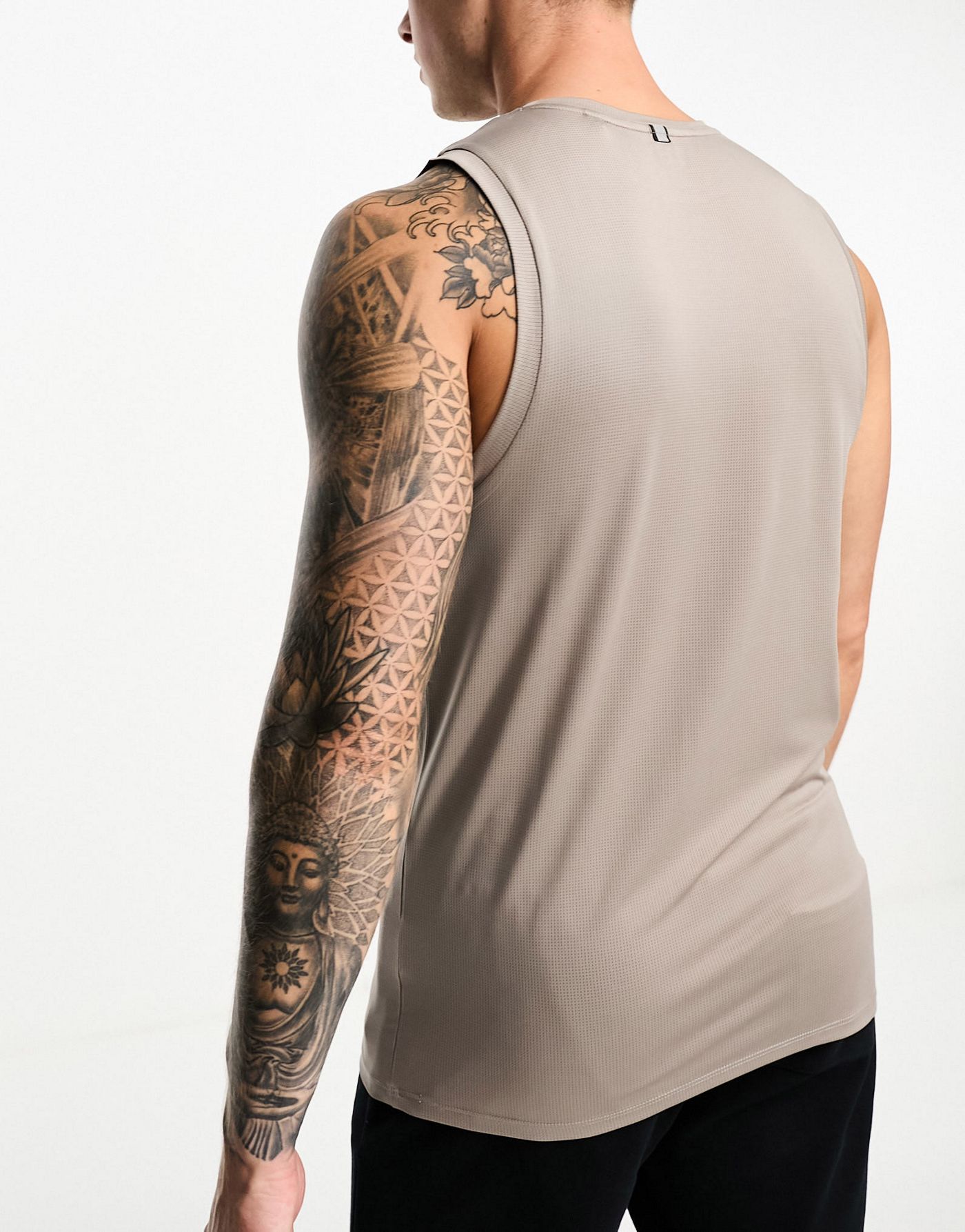 Threadbare Fitness training vest in slate grey