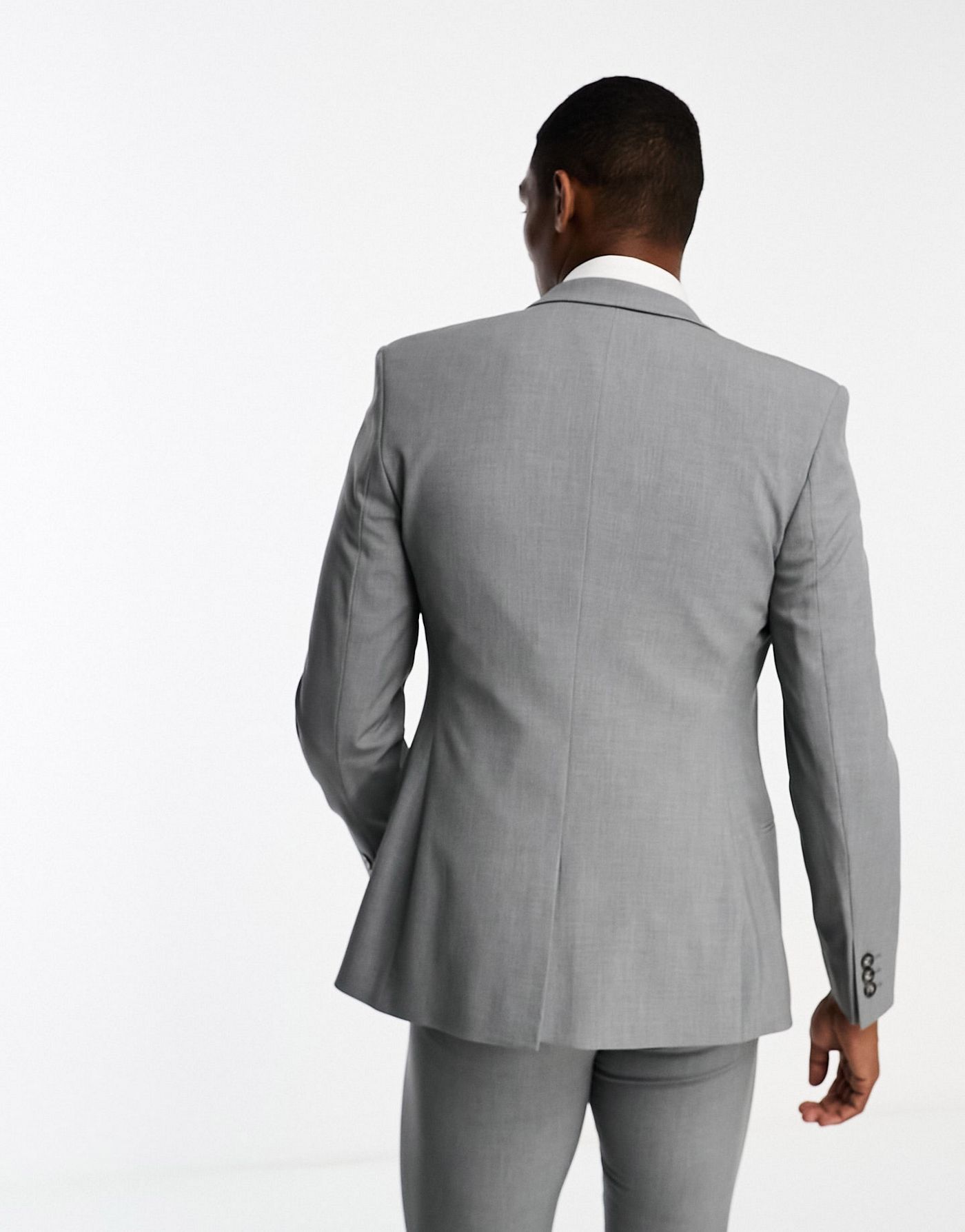 ASOS DESIGN super skinny suit jacket in grey