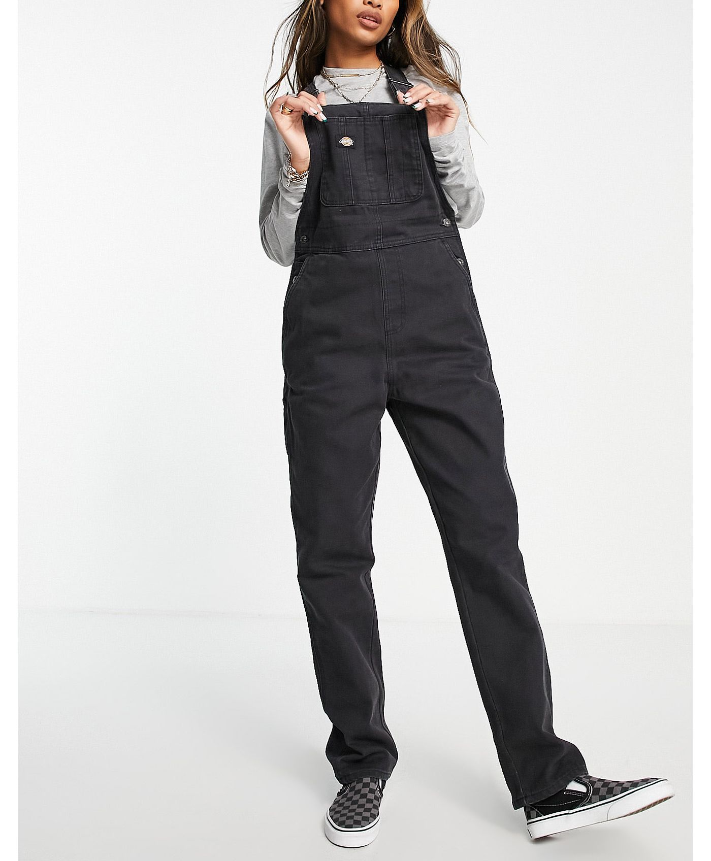 Dickies Duck Canvas classic dungaree in black