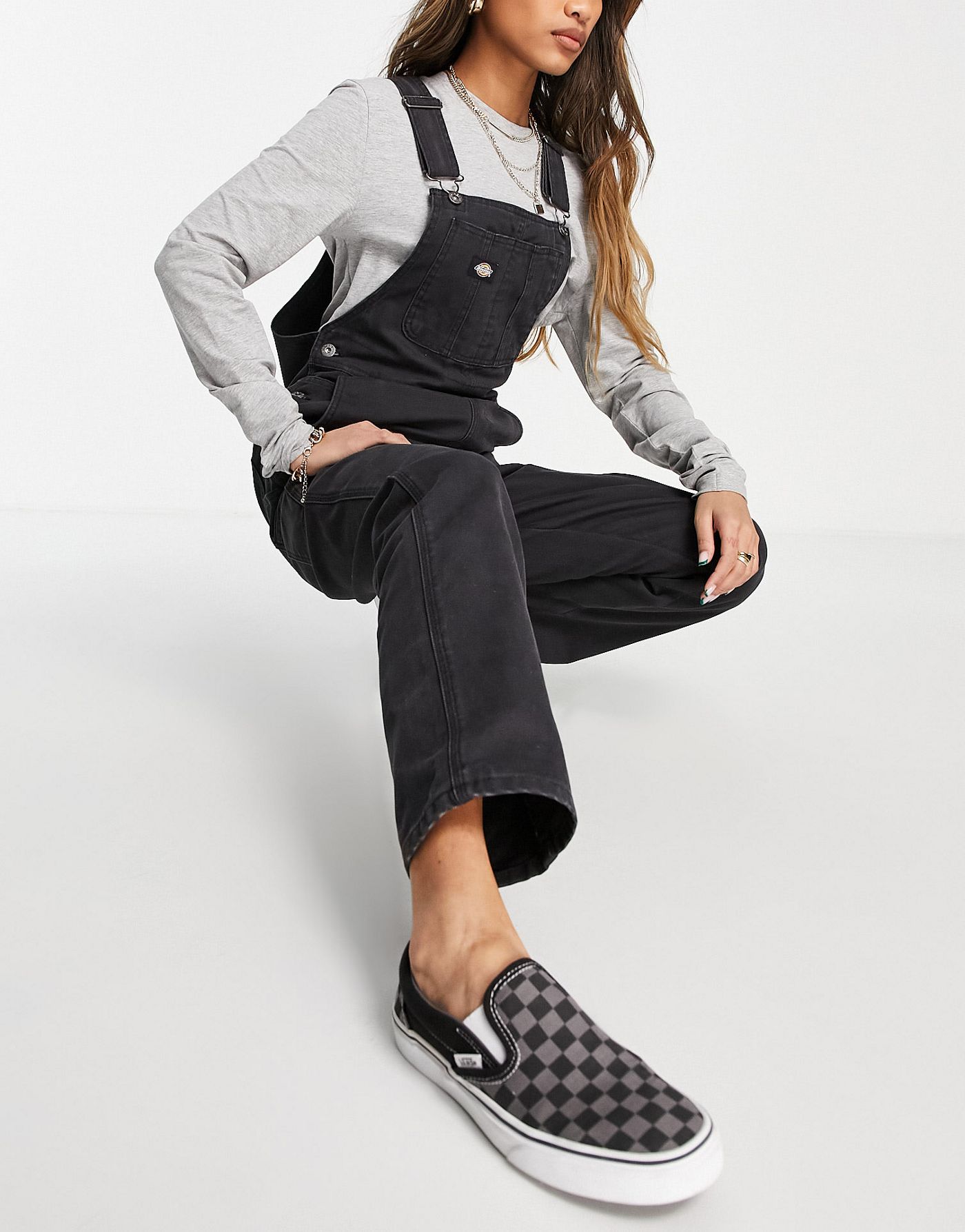 Dickies Duck Canvas classic dungaree in black