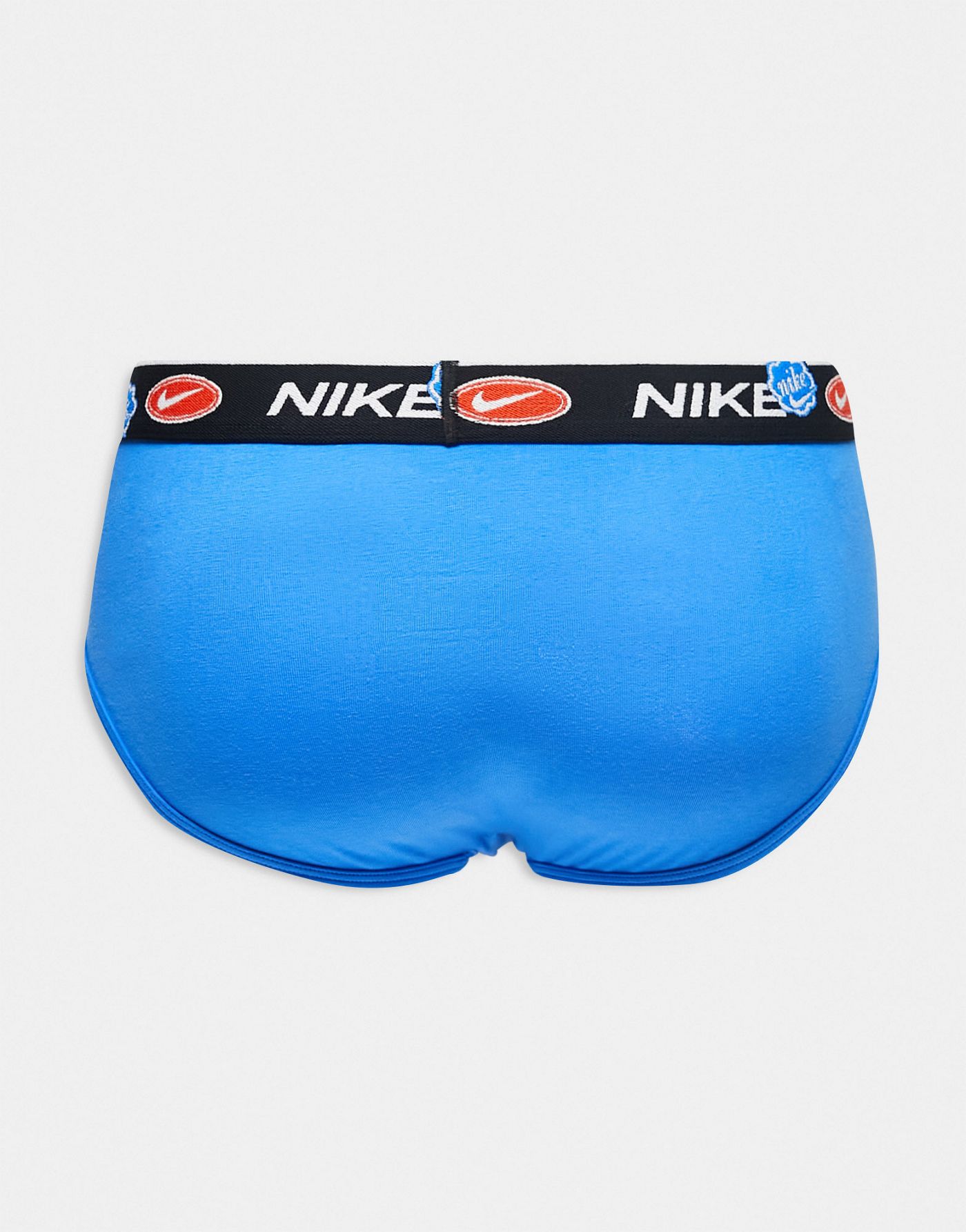 Nike Everyday Cotton Stretch trunks 3 pack in black/blue/orange