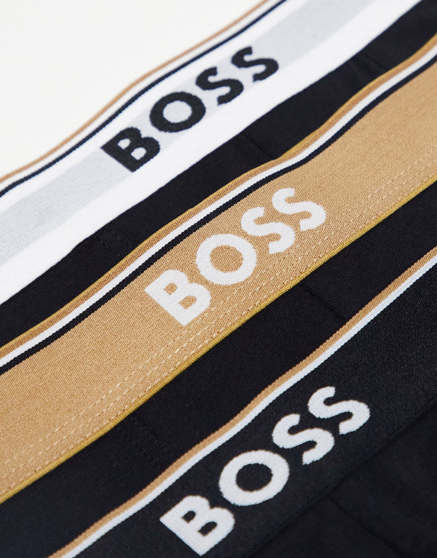 BOSS Bodywear 3 pack boxer trunks in black