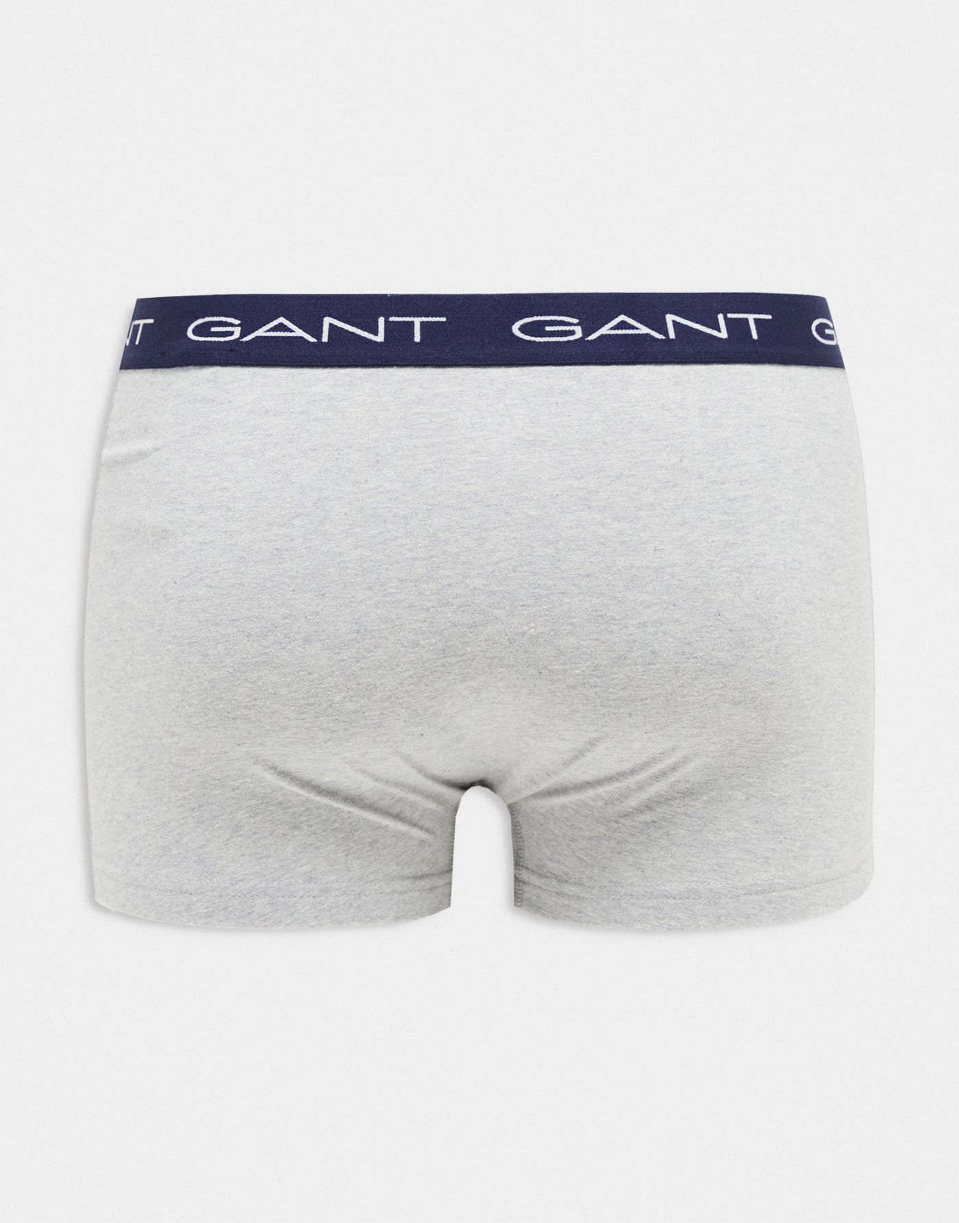 GANT 3 pack trunks with all over logo grey, blue, navy with logo waistband