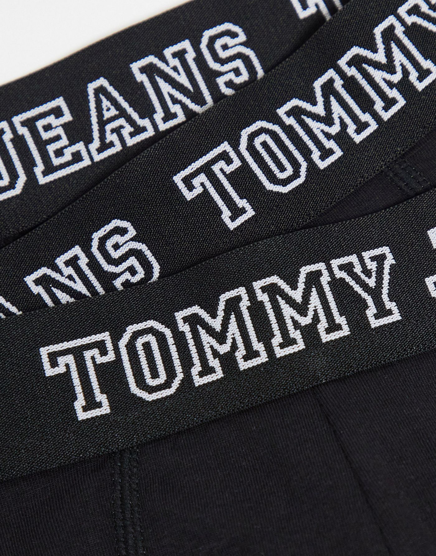 Tommy Jeans 3 pack varsity trunks in black