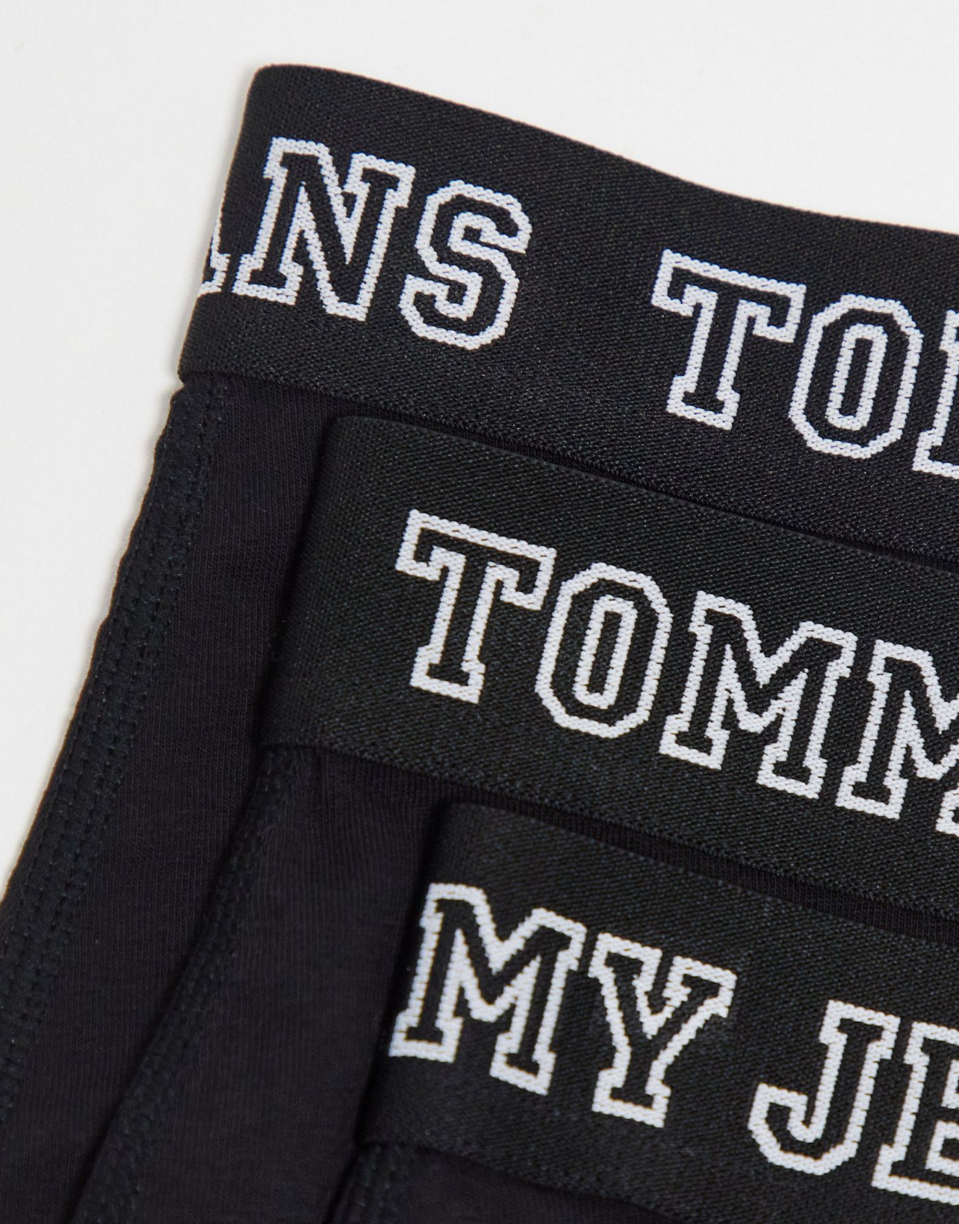 Tommy Jeans 3 pack varsity trunks in black