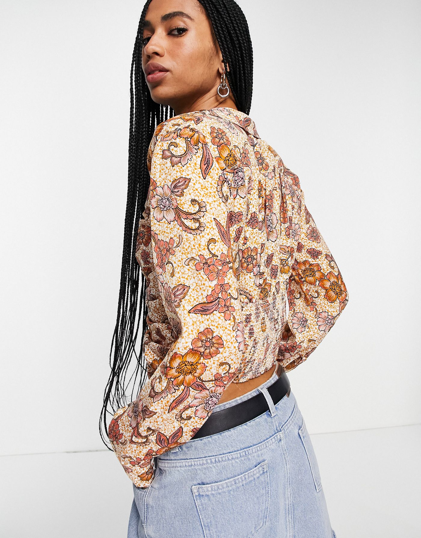Free People I got you floral print blouse in multi