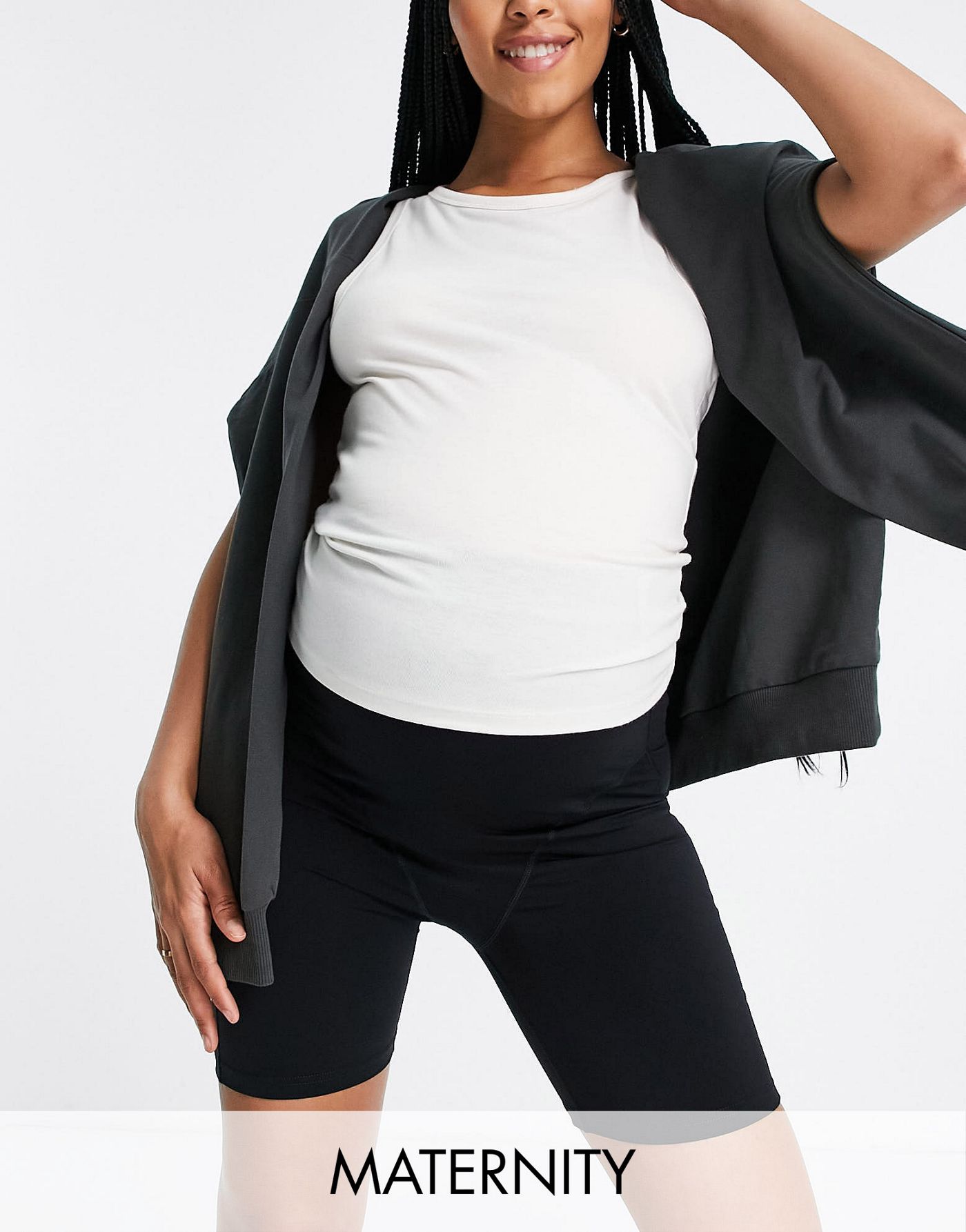 Cotton:On Maternity postnatal compression shorts in black