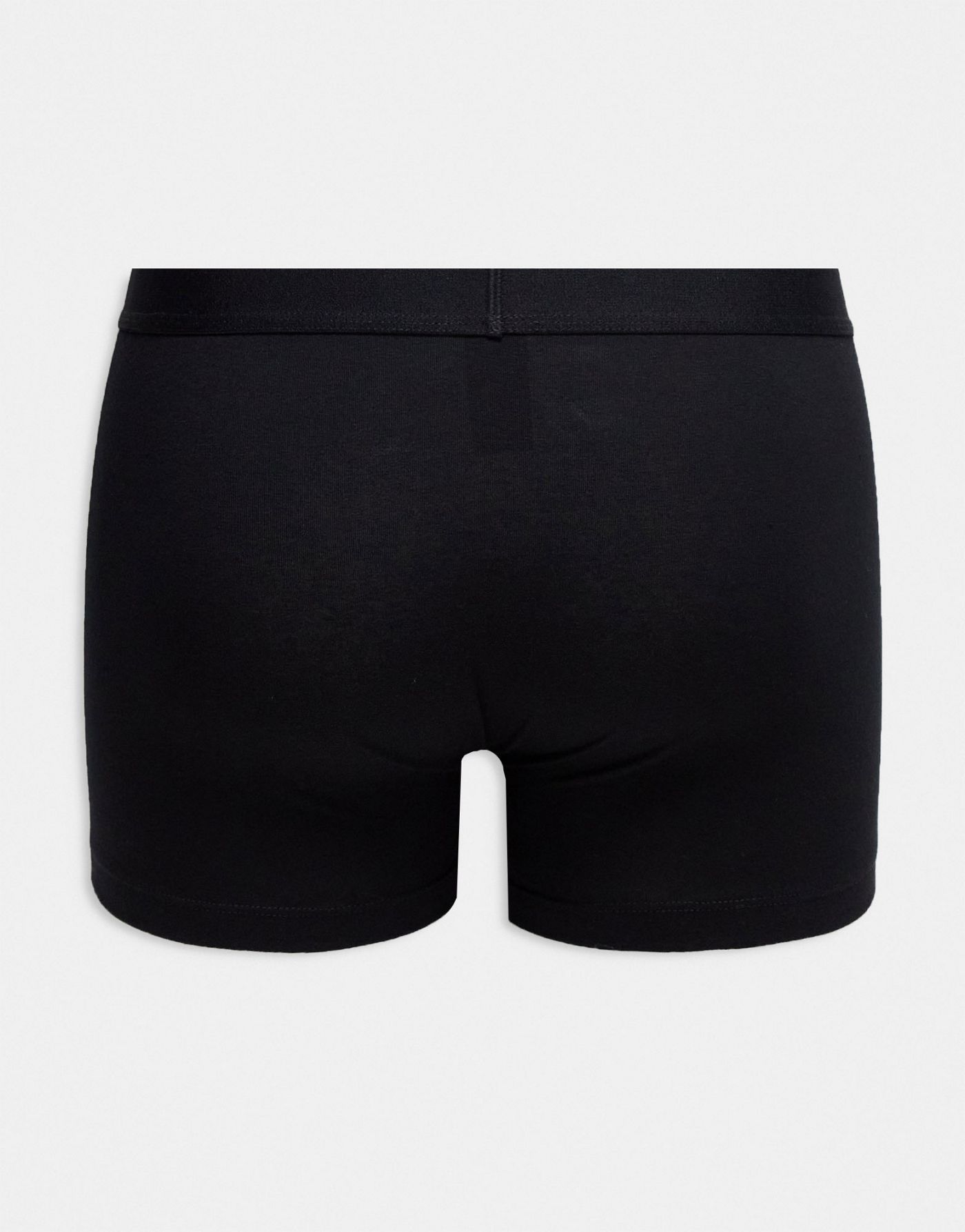 ASOS DESIGN 3 pack trunks in black cotton