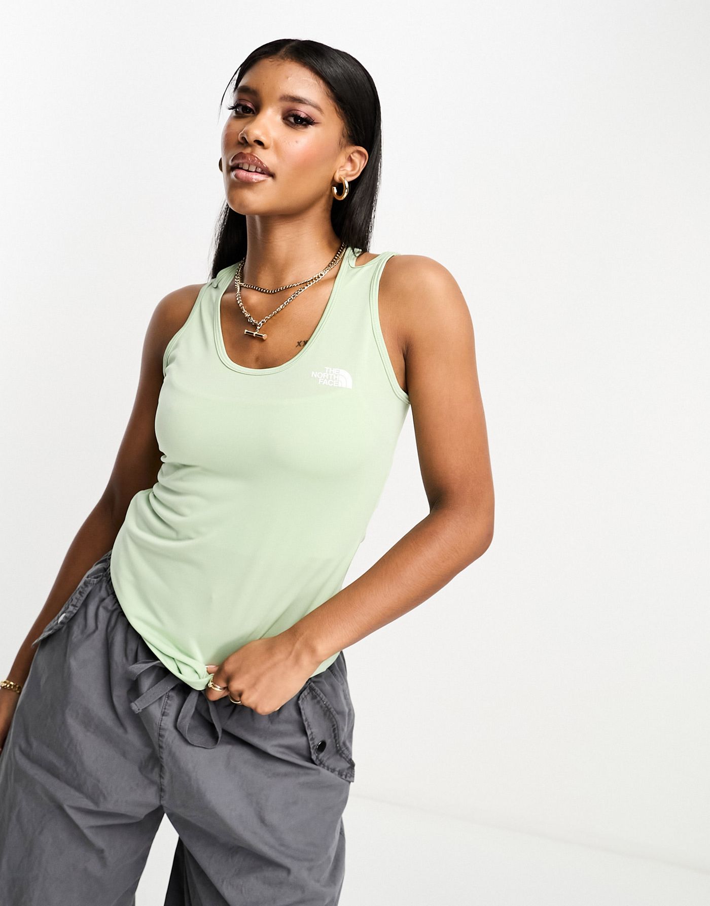 The North Face Training Flex tank top in sage green