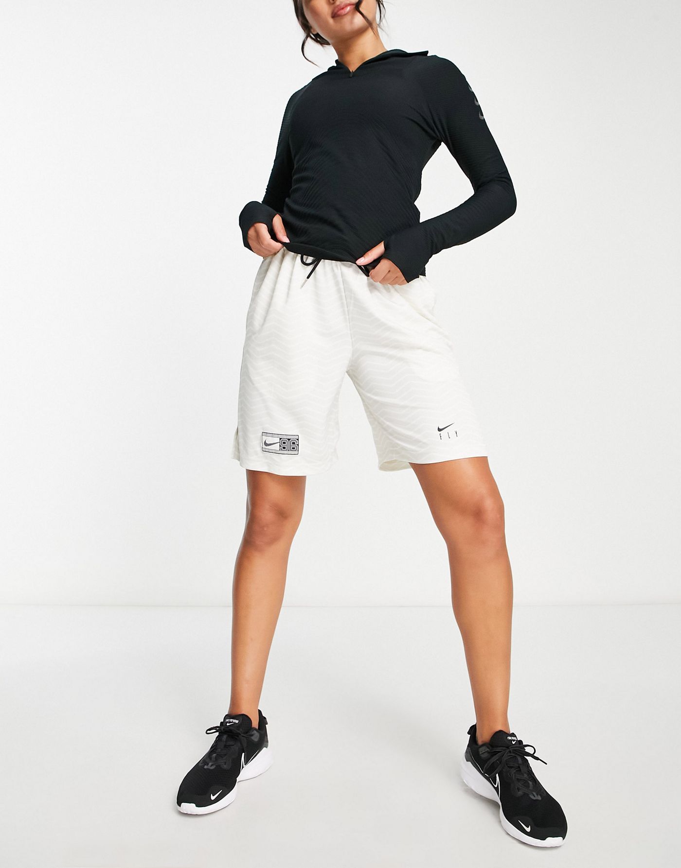 Nike Basketball Dri-Fit Isofly shorts in white