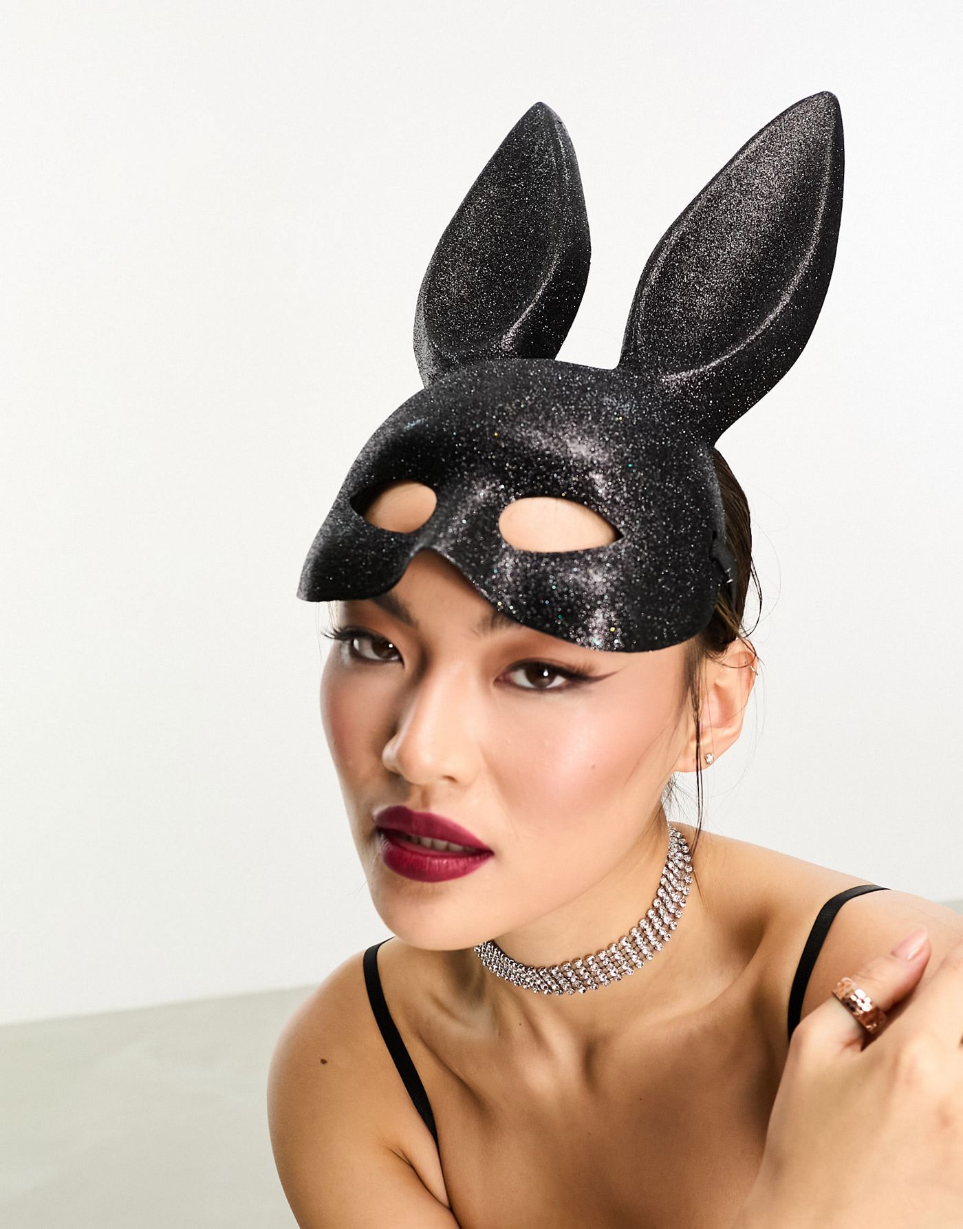 Ann Summers Halloween bunny mask in black