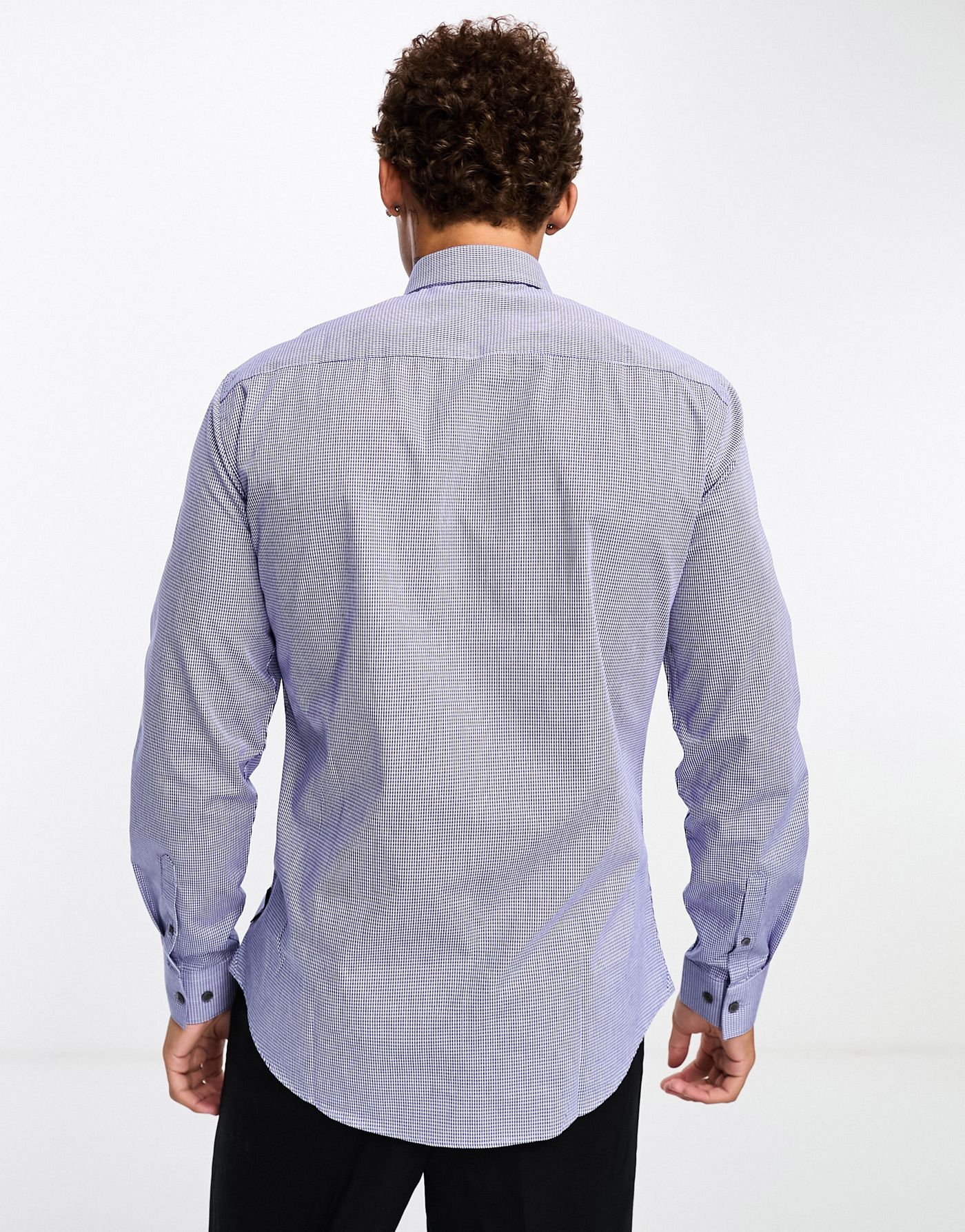 French Connection YD check smart shirt in blue