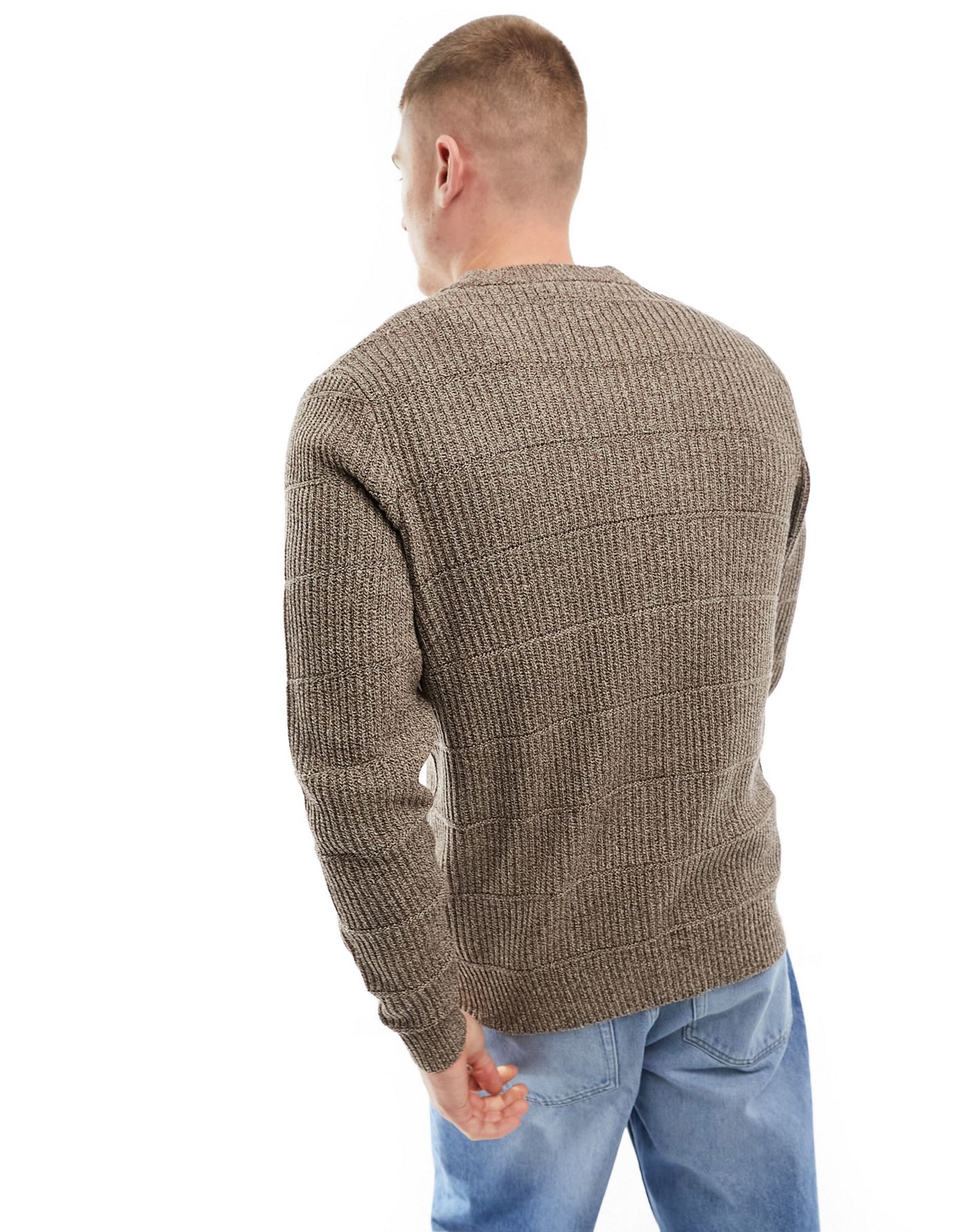 Only & Sons multi pocket cardigan in brown