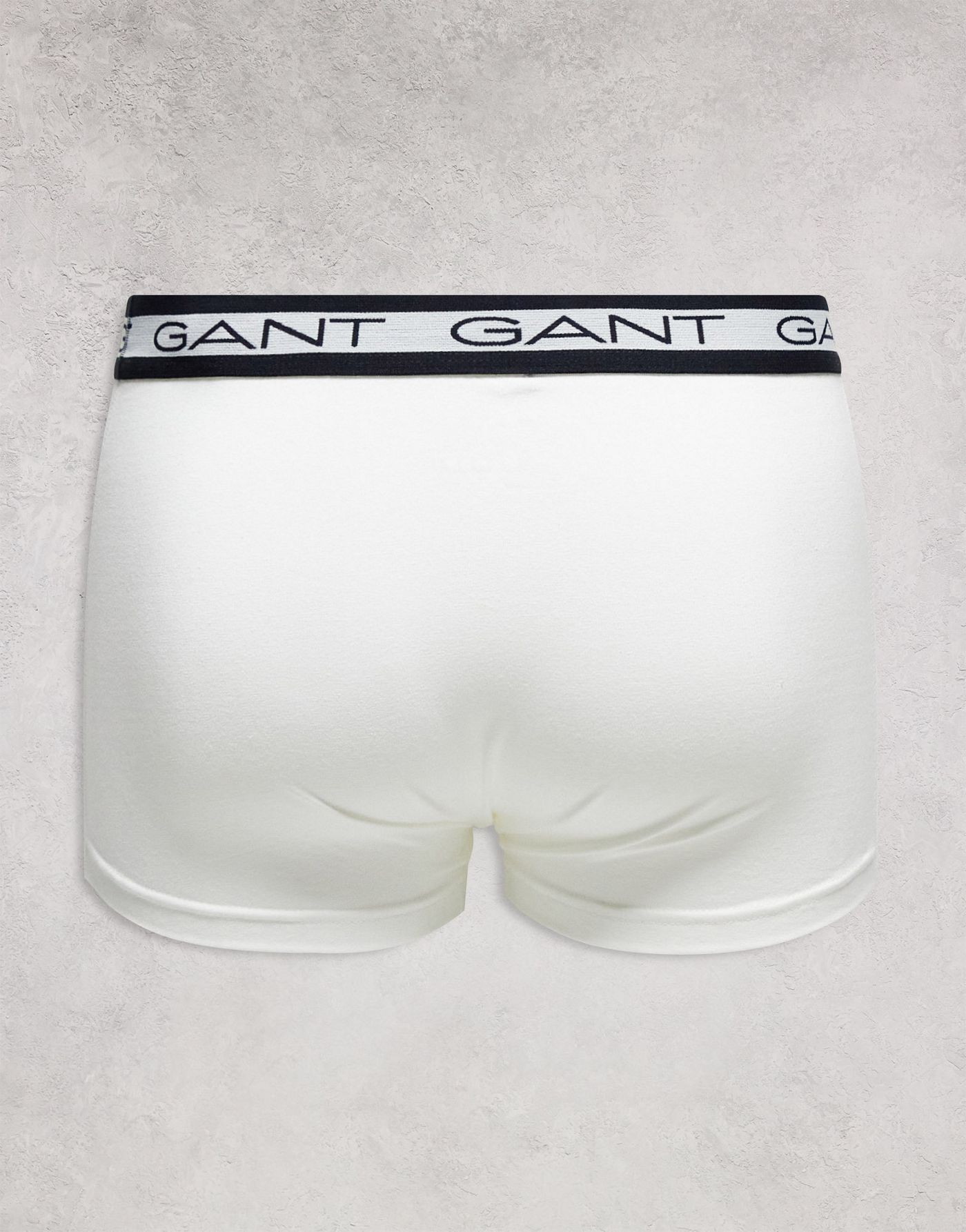 GANT 3 pack trunks with logo waistband in white grey red