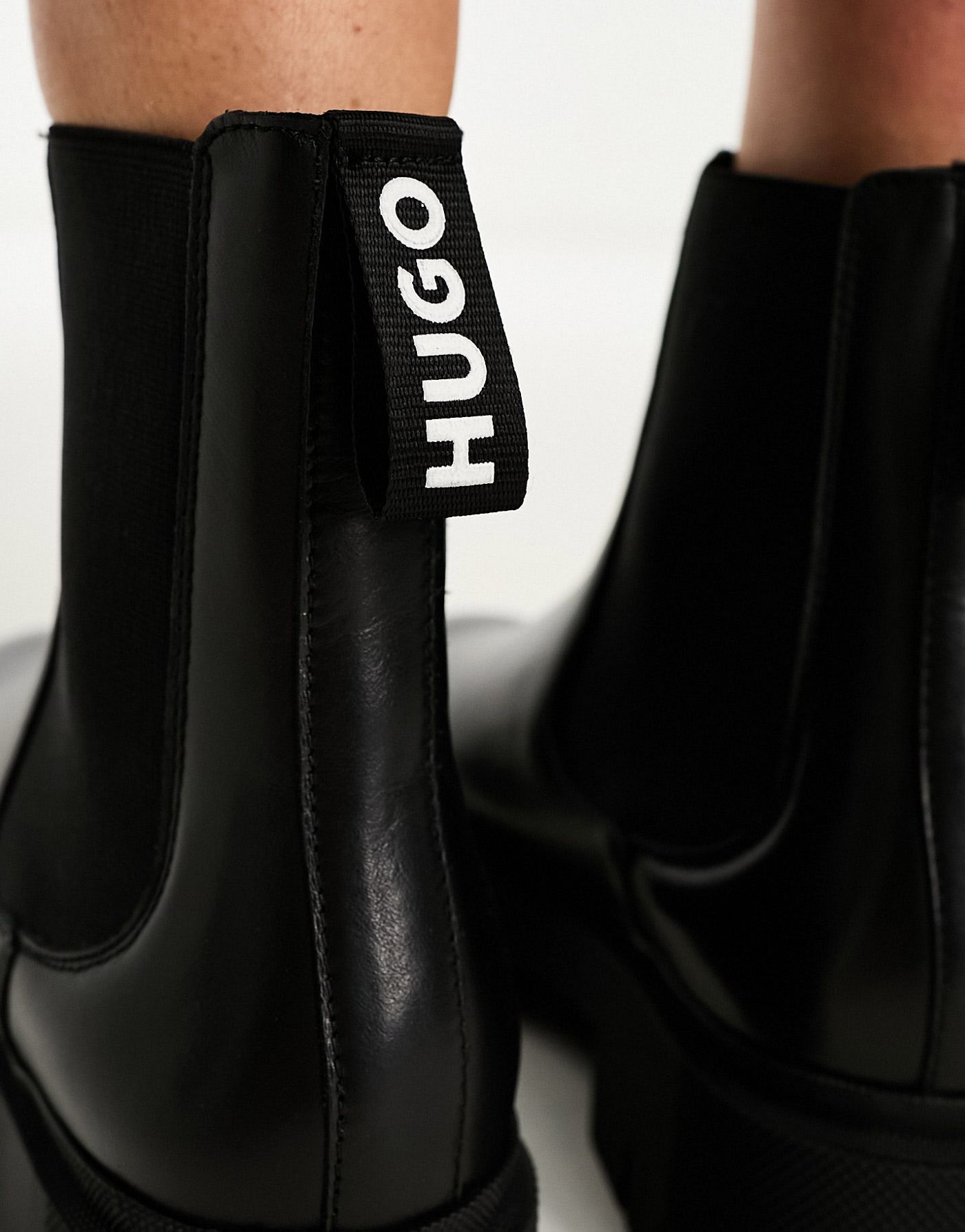 HUGO Kris chunky boots in black