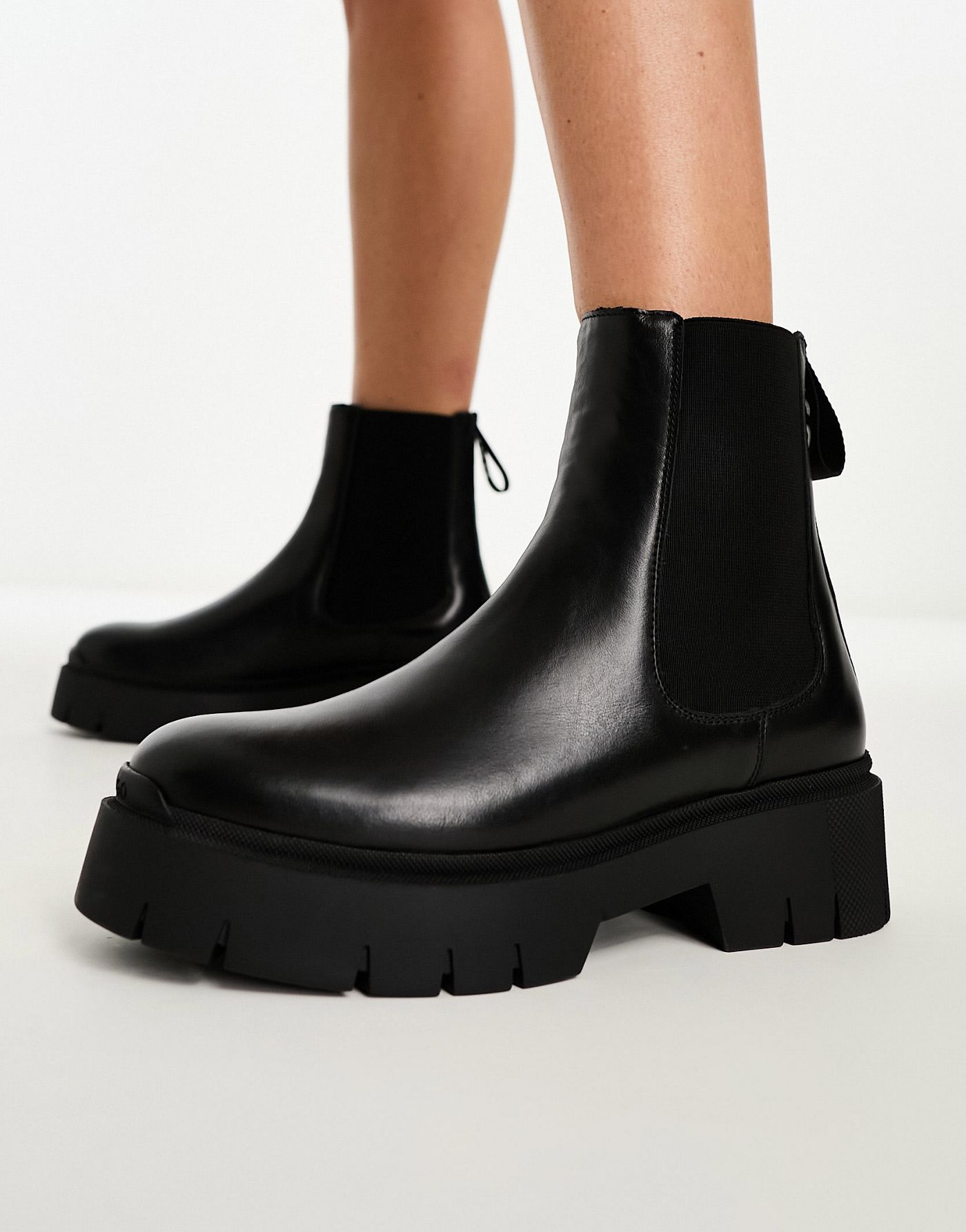 HUGO Kris chunky boots in black