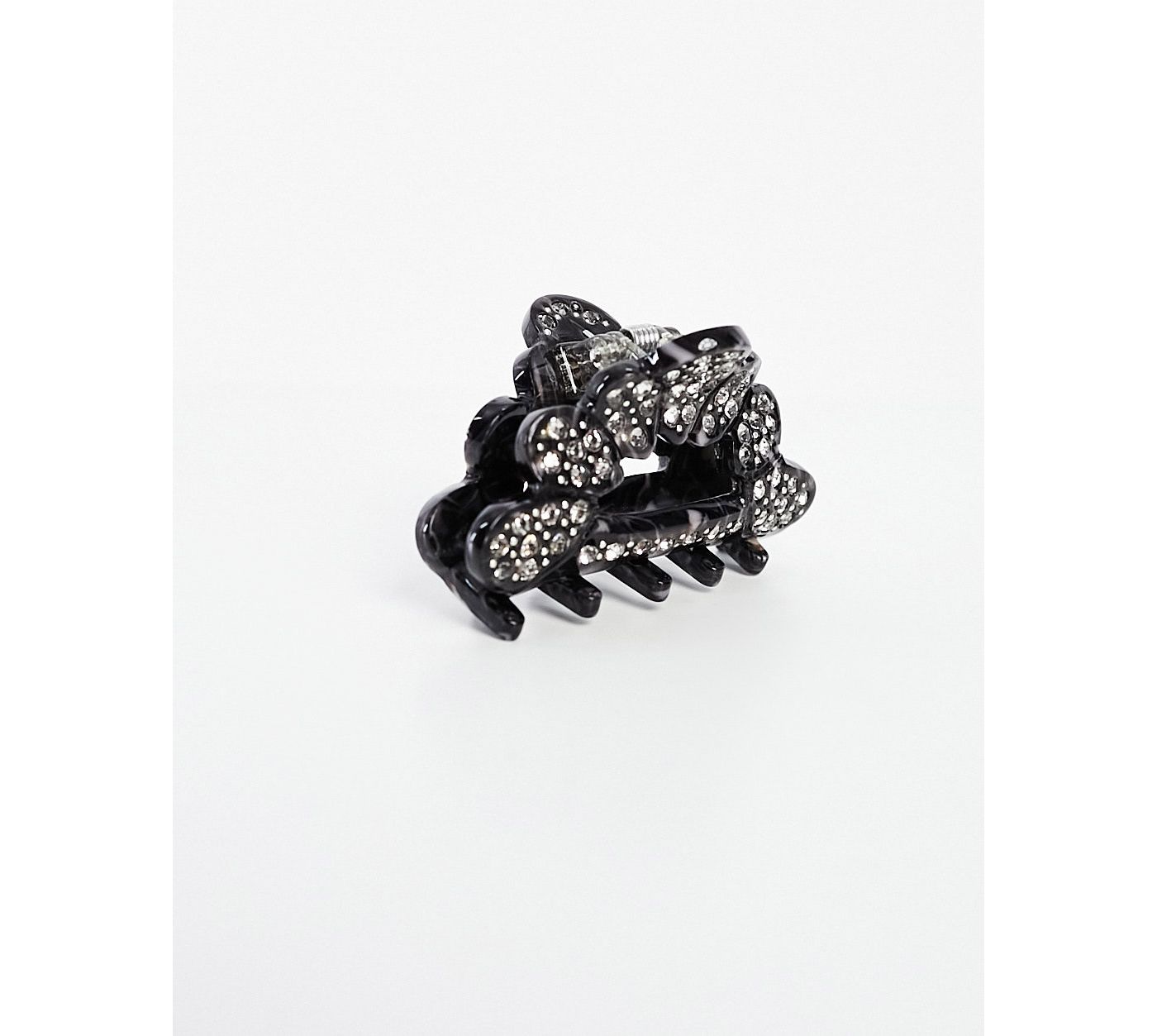 SUI AVA else marie mini hair claw clip in black embellished