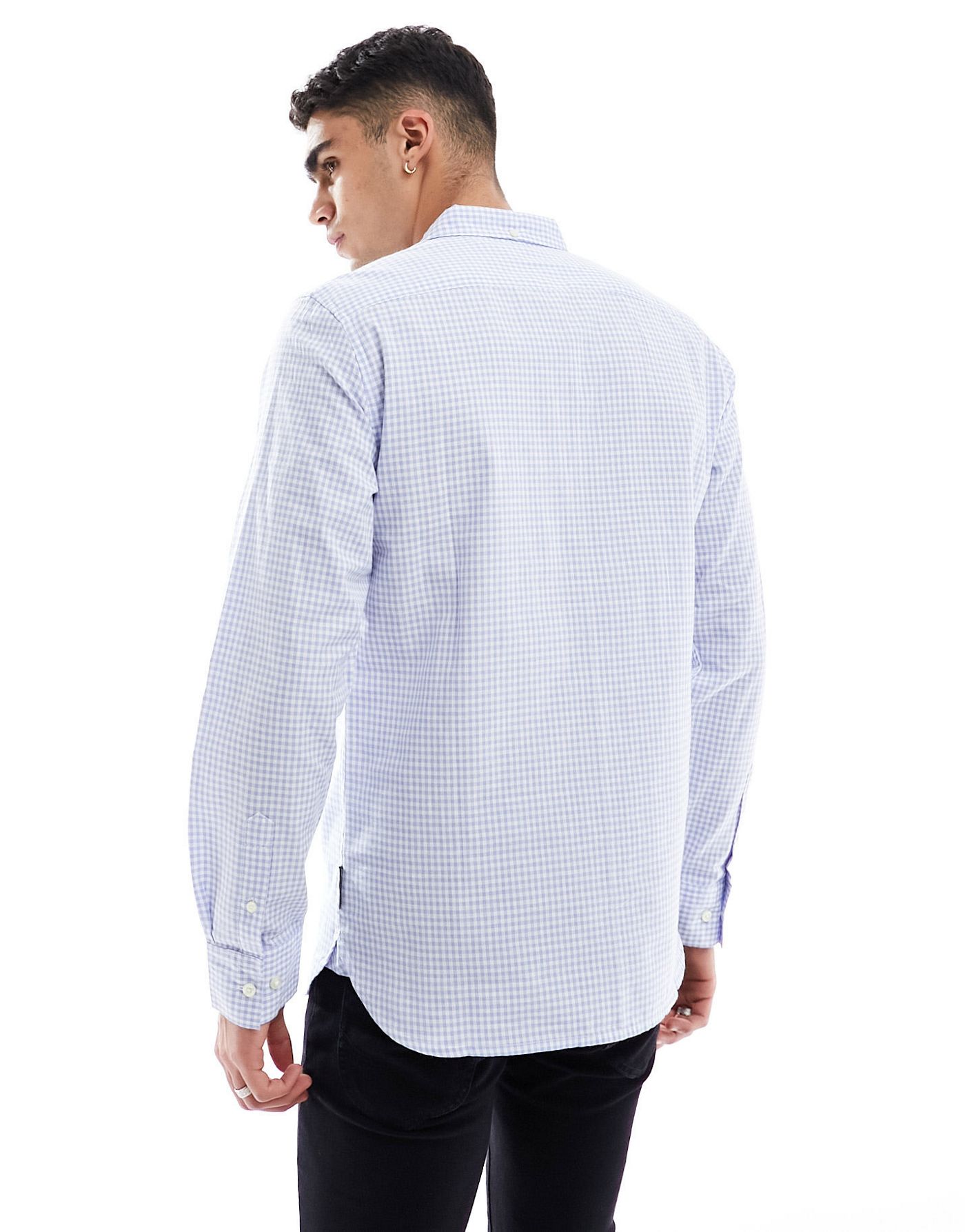 French Connection gingham blue smart shirt
