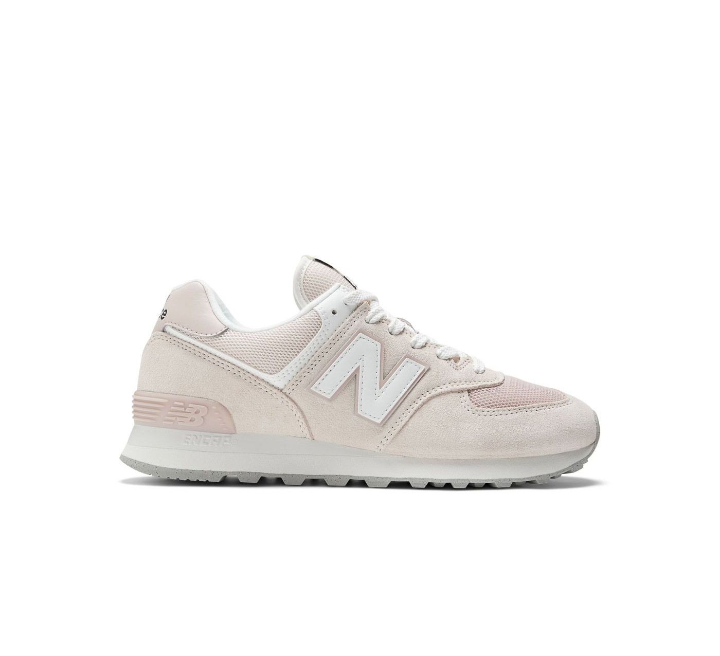 New Balance 574 trainers in light pink