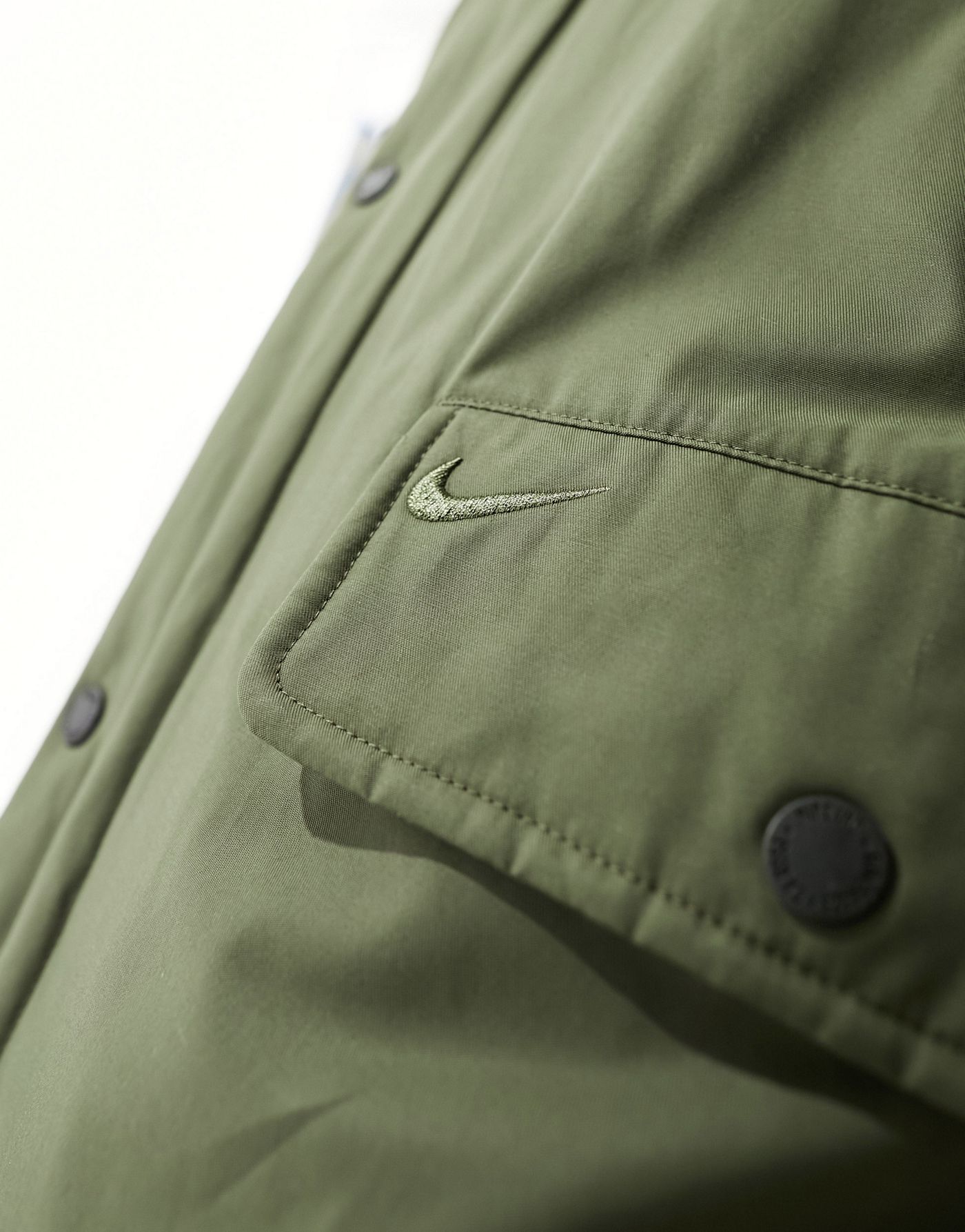 Nike Life parka jacket in khaki green 