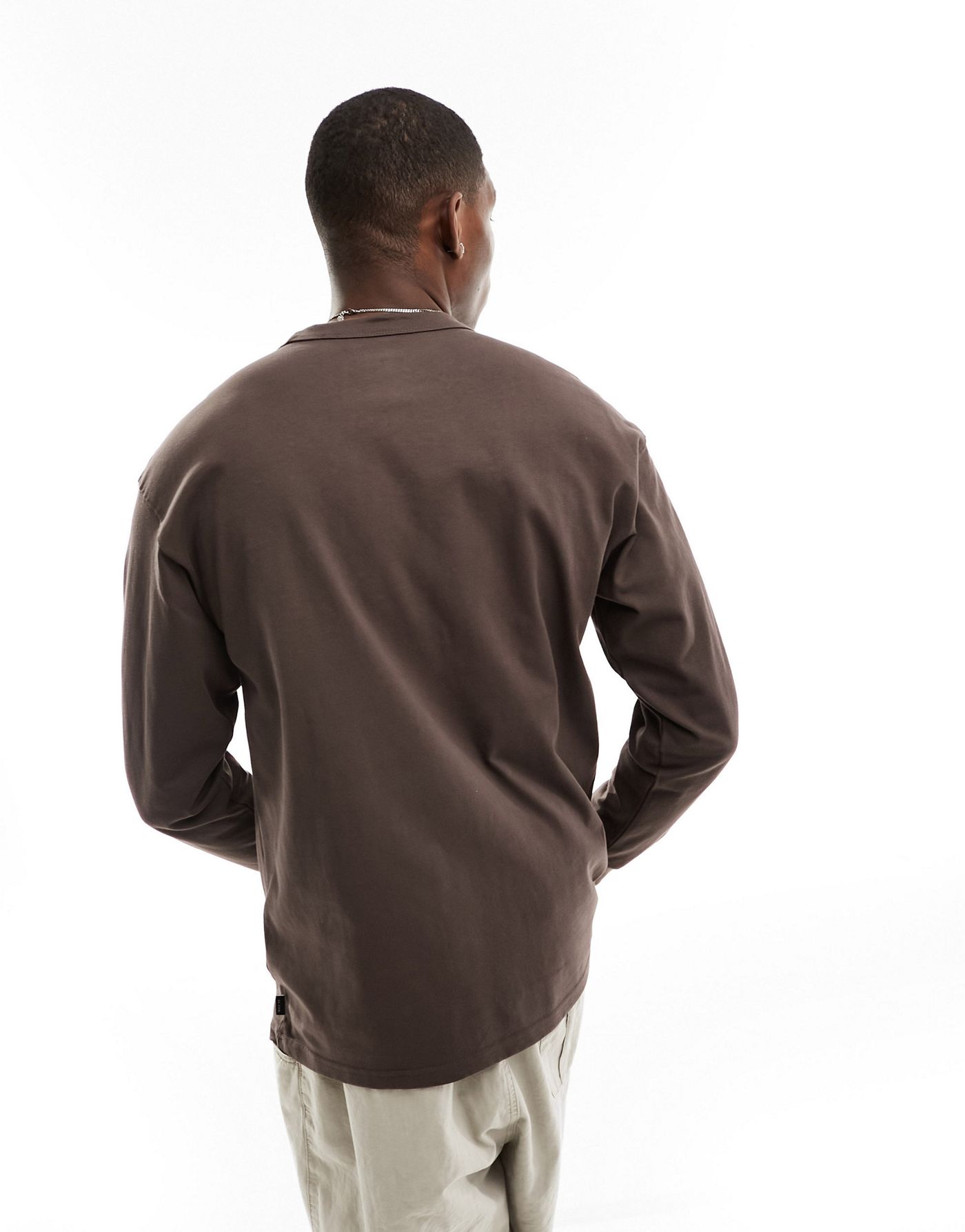  Nike Premium essential long sleeve t-shirt in brown 