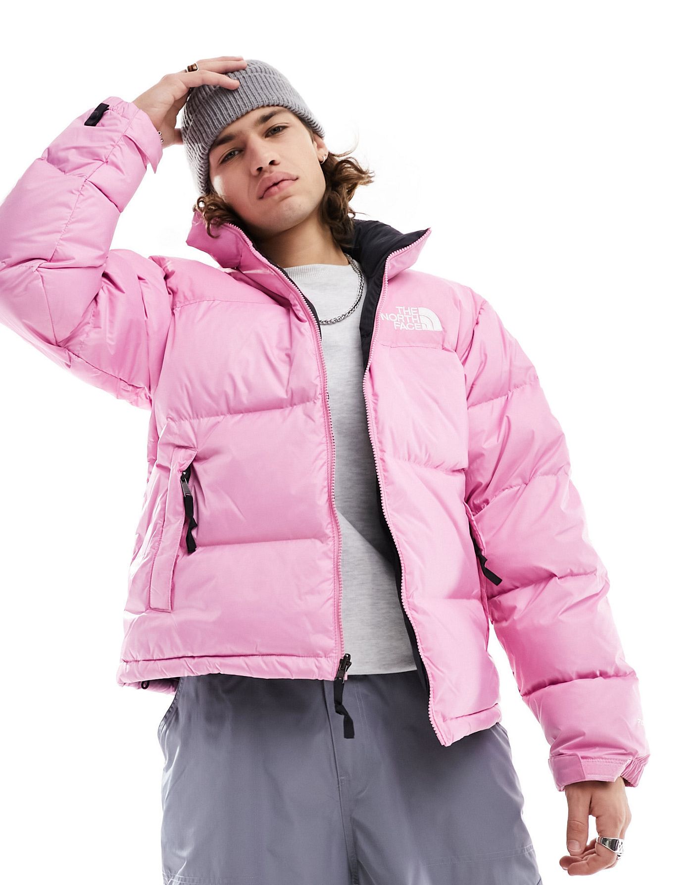 The North Face '96 Retro Nuptse down puffer jacket in pink