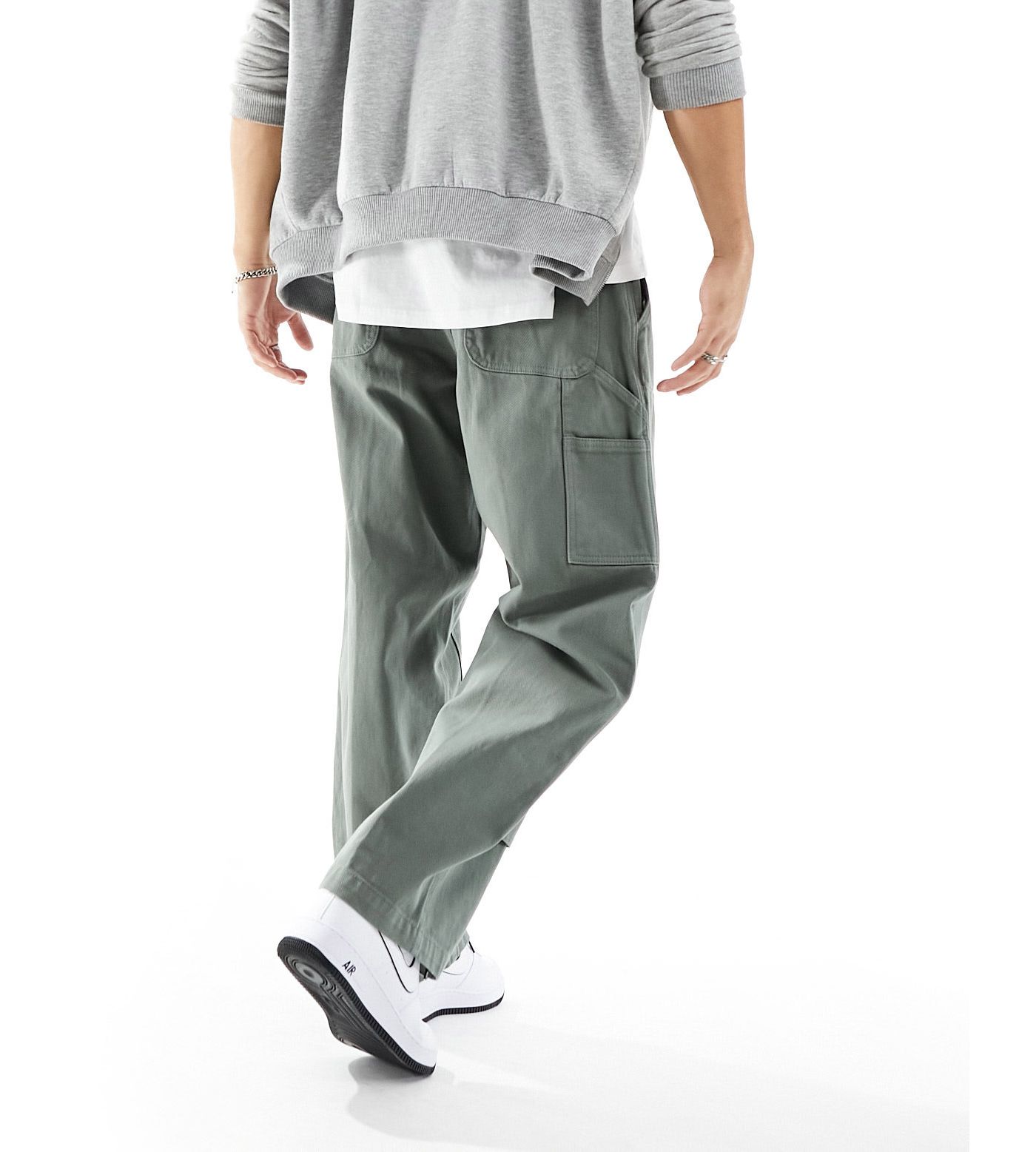 Obey bigwig baggy skate carpenter pants in green