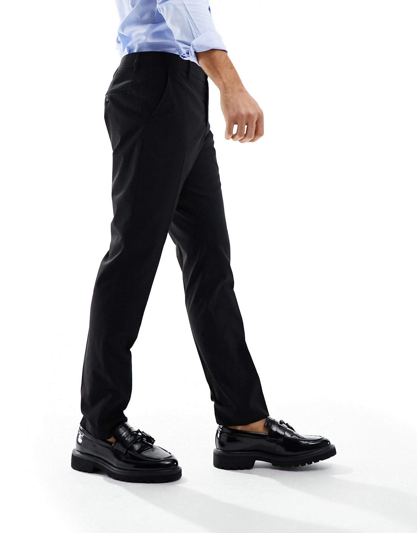 Selected Homme slim smart trouser in black