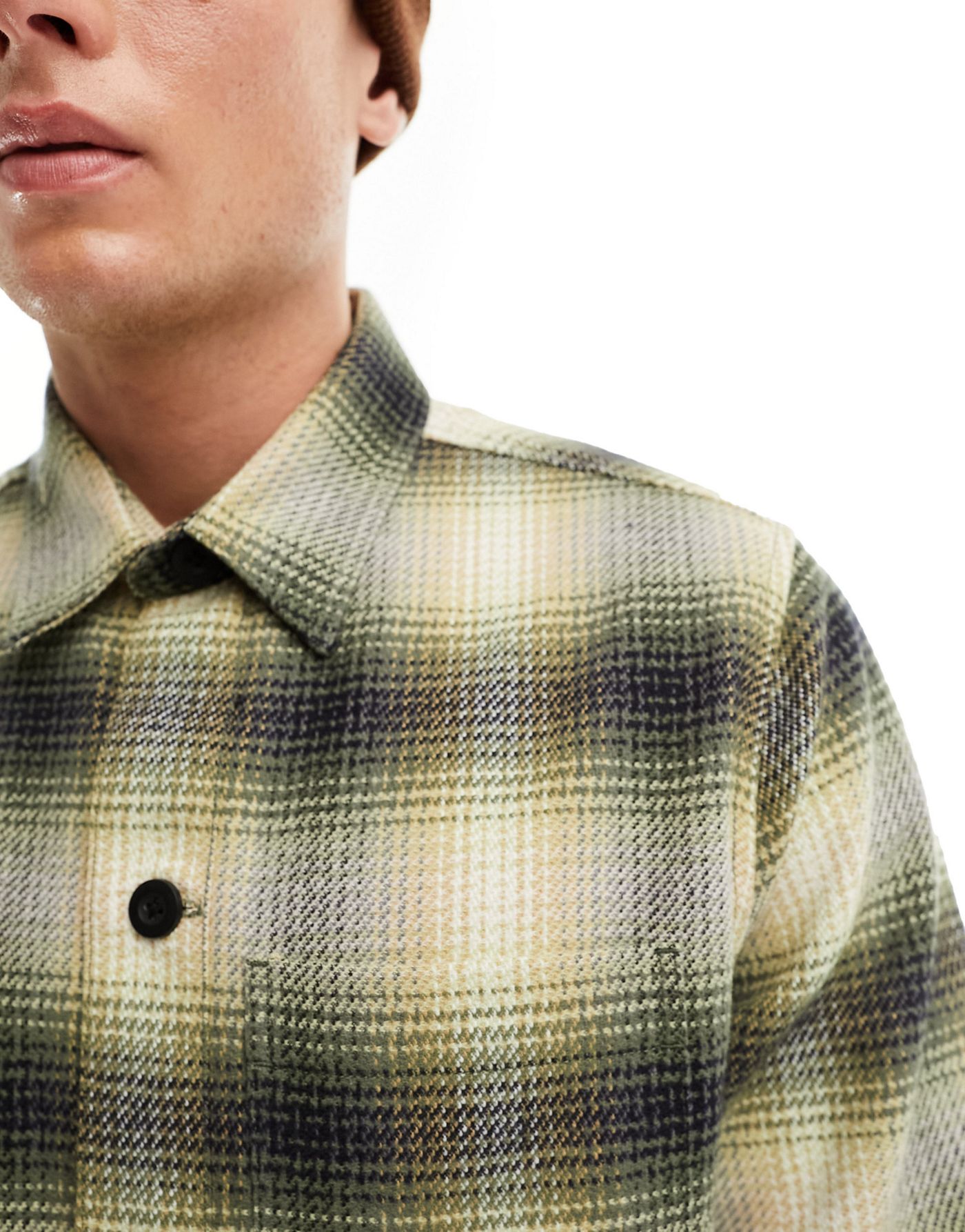 River Island plaid shirt in green