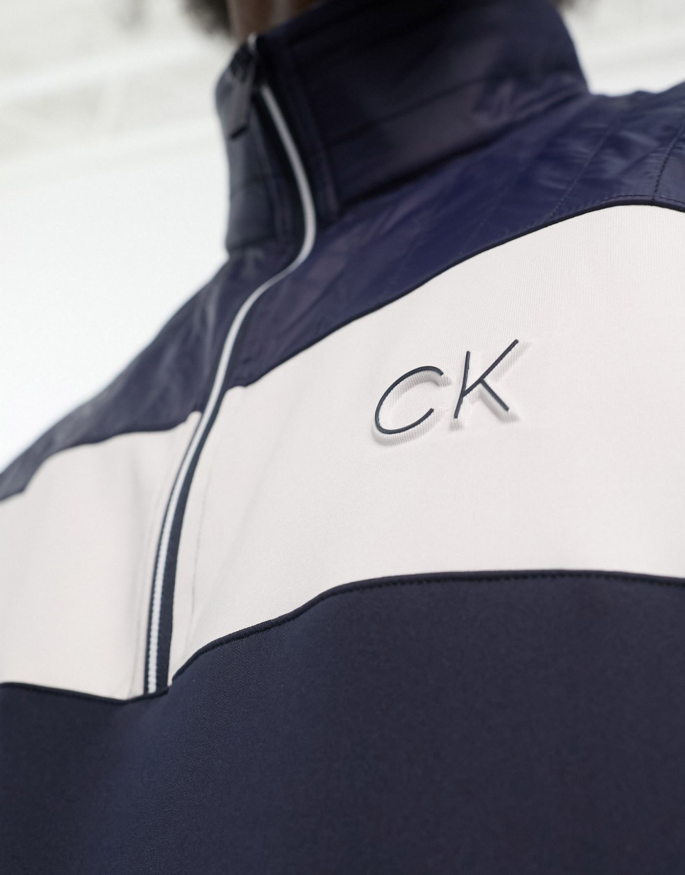 Calvin Klein Golf Danvers 1/4 zip sweat in navy