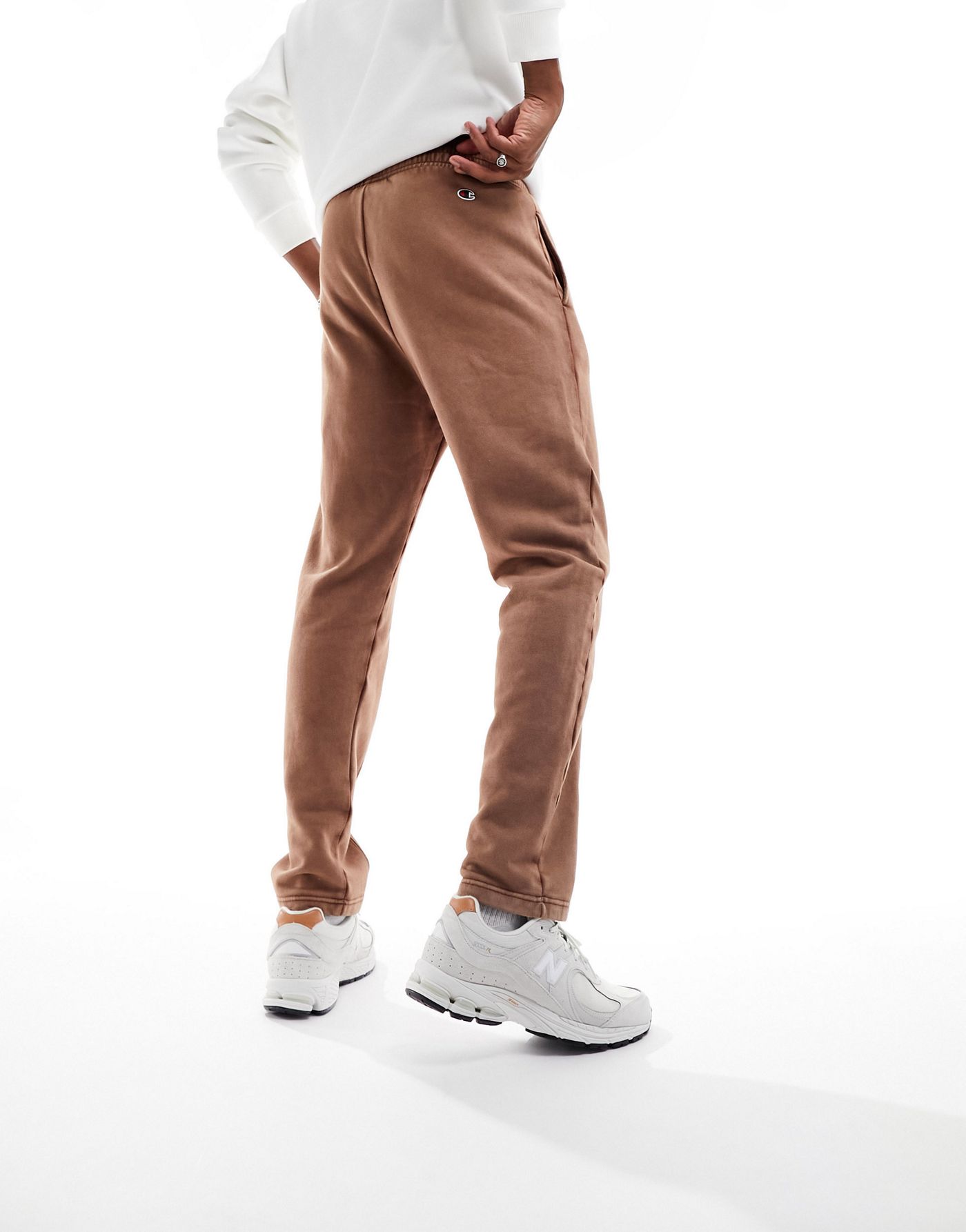 Champion Rochester straight leg joggers in burgundy